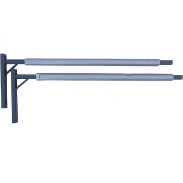 QLS WSB mit Brett Dachbox-Halterung, (Wandhalterung 82 cm Stahl zur Aufbewahrung von Dachkoffer mit Brett)