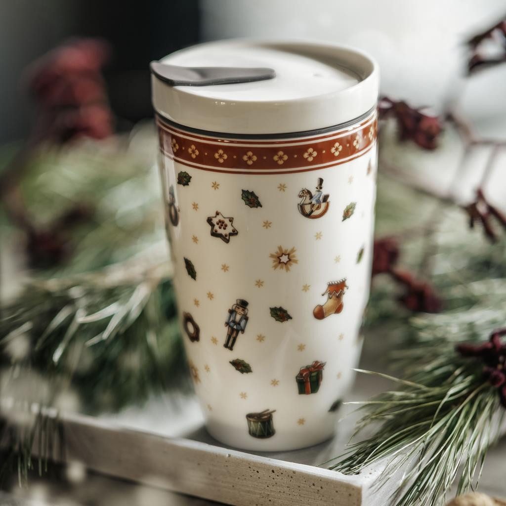 Villeroy & Boch Thermobecher Toy's Delight Coffee To Go Becher 350 ml 6er Set, 6-tlg., Porzellan