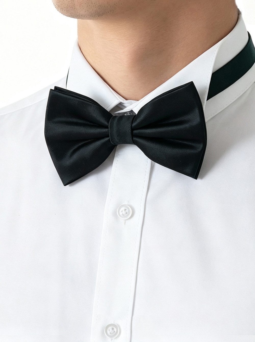 axy Fliege Herren Fliege Schleife im Seidenlook bereits gebunden, Konfirmation verstellbar