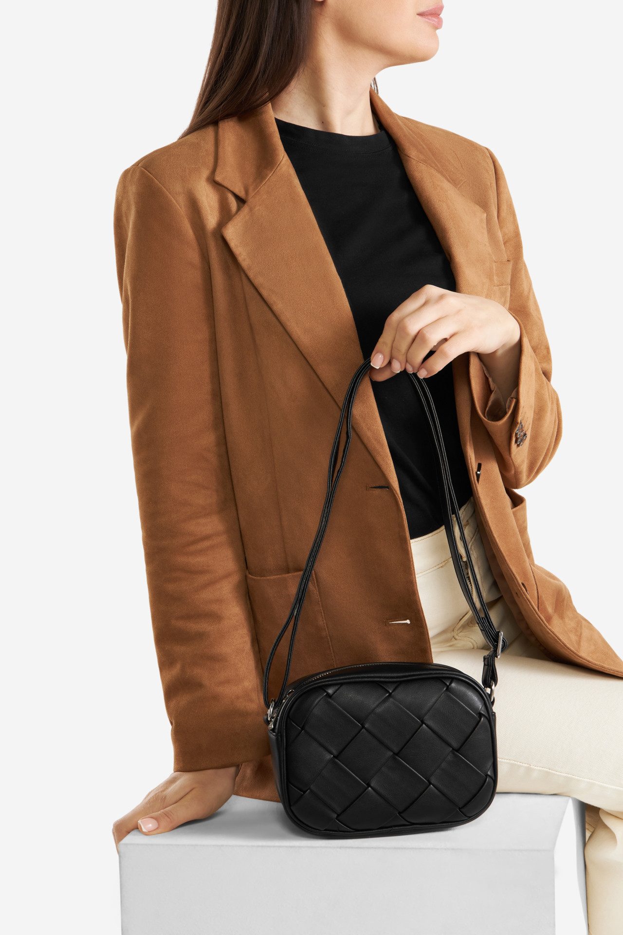 Handtasche JENNY Kleine Tasche JNY-M-019-07 schwarz
