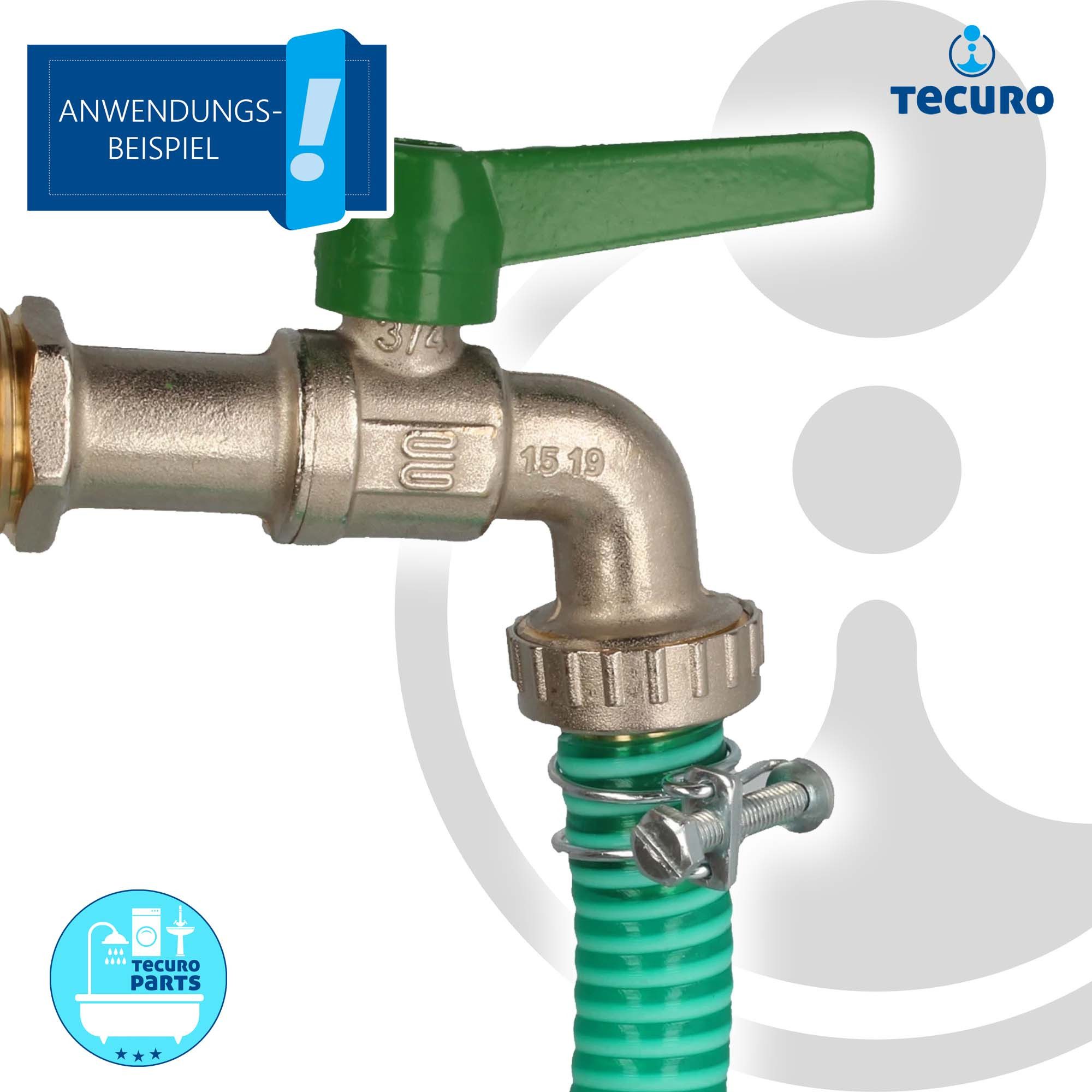 tecuro Schlauchschelle 2-Draht Schlauchschelle Typ W1 Stahl verzinkt, verschiedene Größen