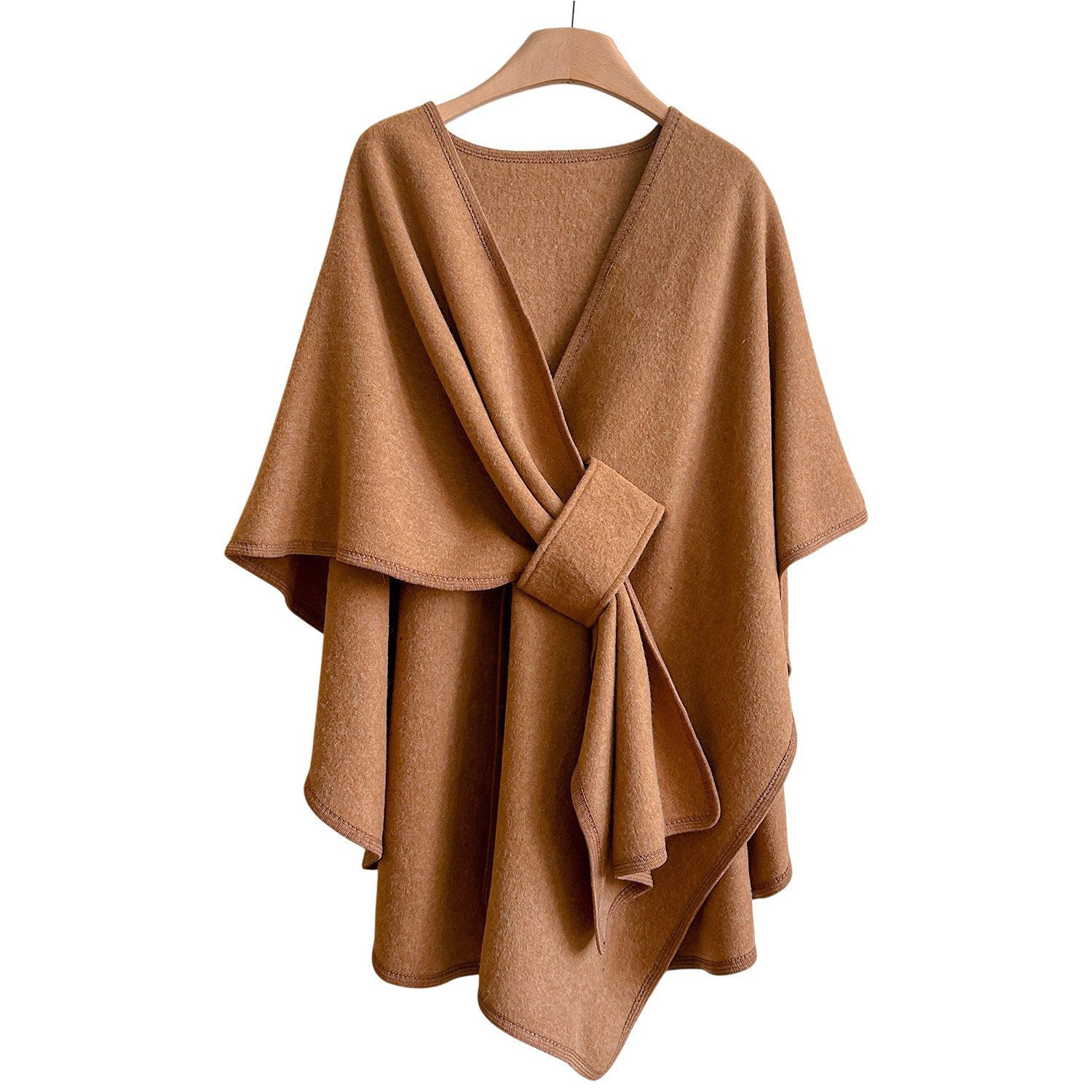 Oemmn Poncho Damen Schal,Poncho,Wärmender Schal für alle Jahreszeiten