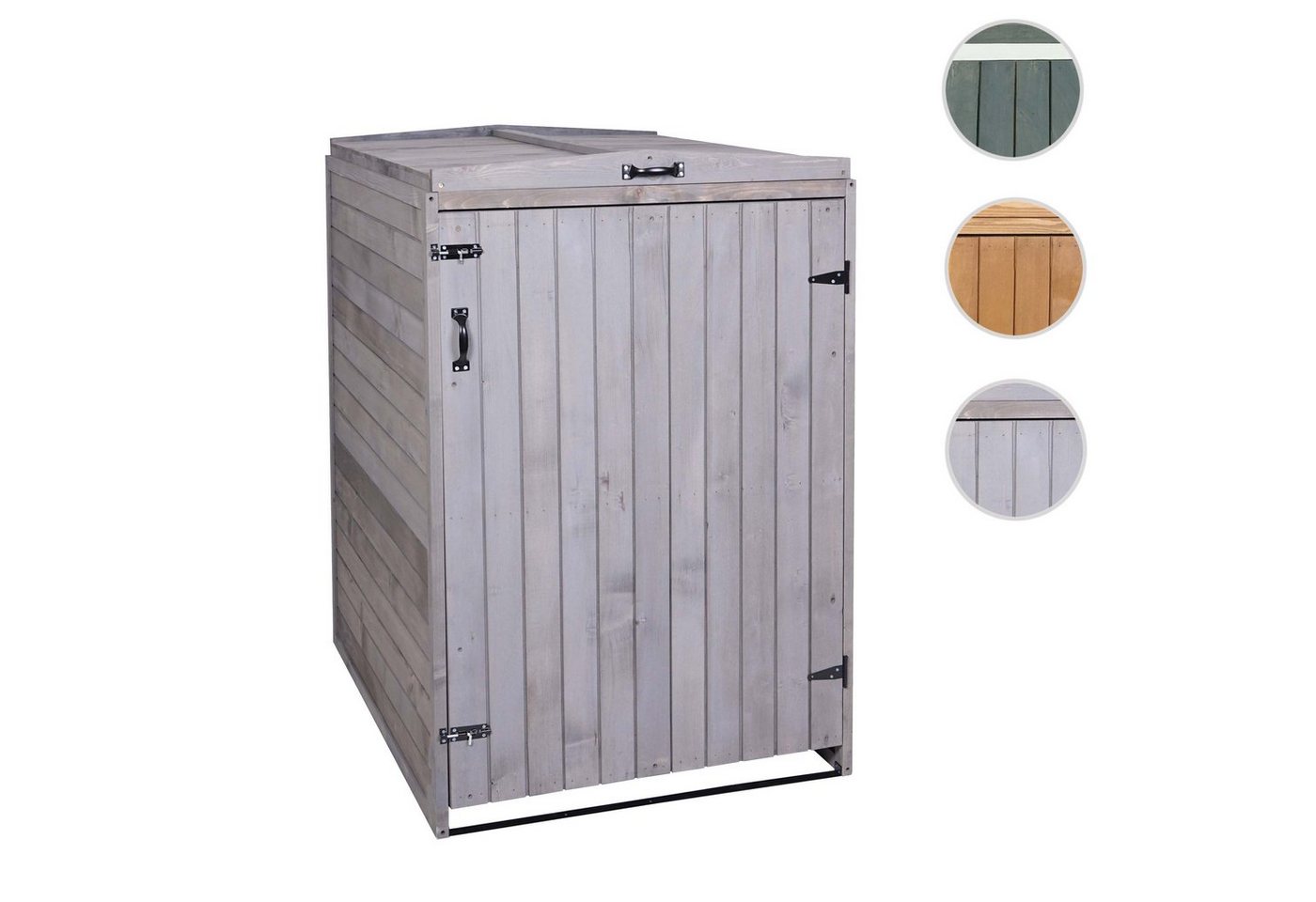 Thumbnail - MCW Mülltonnenbox MCW-H74-2, 1 Deckel inkl. Wind-Sicherung durch eine Kette, erweiterbar