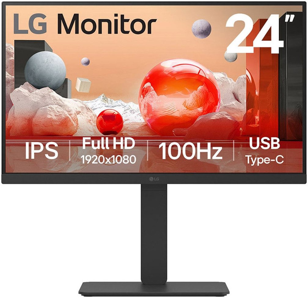 LG 24BA750 LED-Monitor (60 cm/24 ", 1920 x 1080 px, Full HD, 5 ms Reaktionszeit, 100 Hz, IPS)