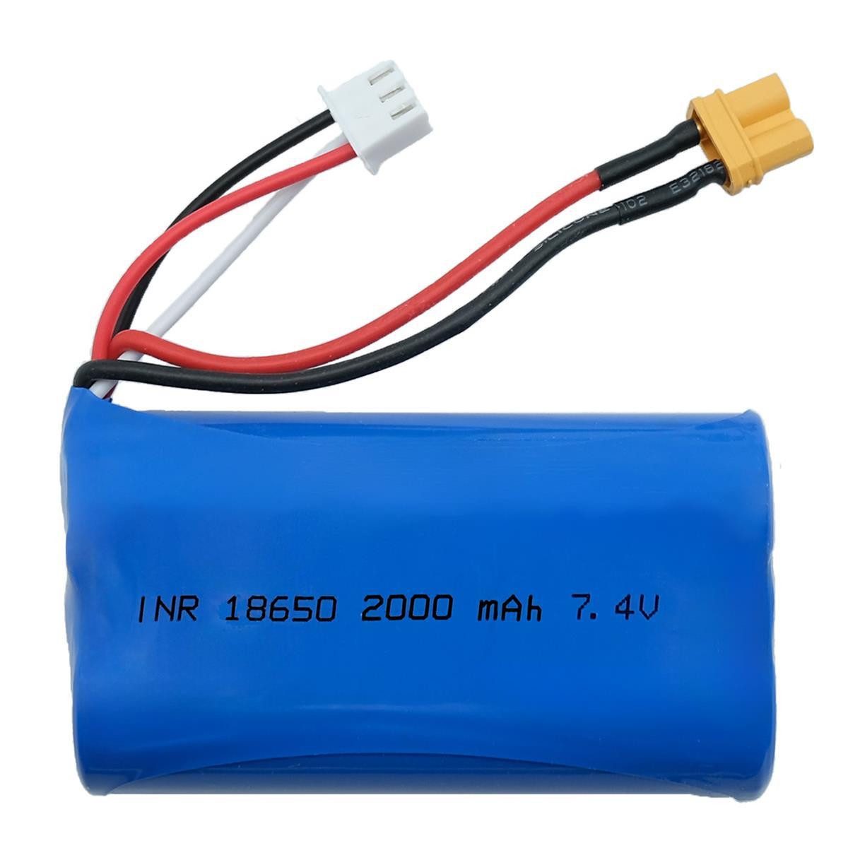 Akku 7.4V 2000mAh XT30 für Amewi Bagger 22309 22343 Huina1580, 1583 Akku