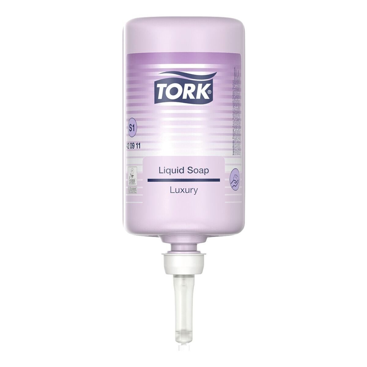 TORK Flüssigseife Luxury Blütenduft, 1 Liter, hautfreundlich