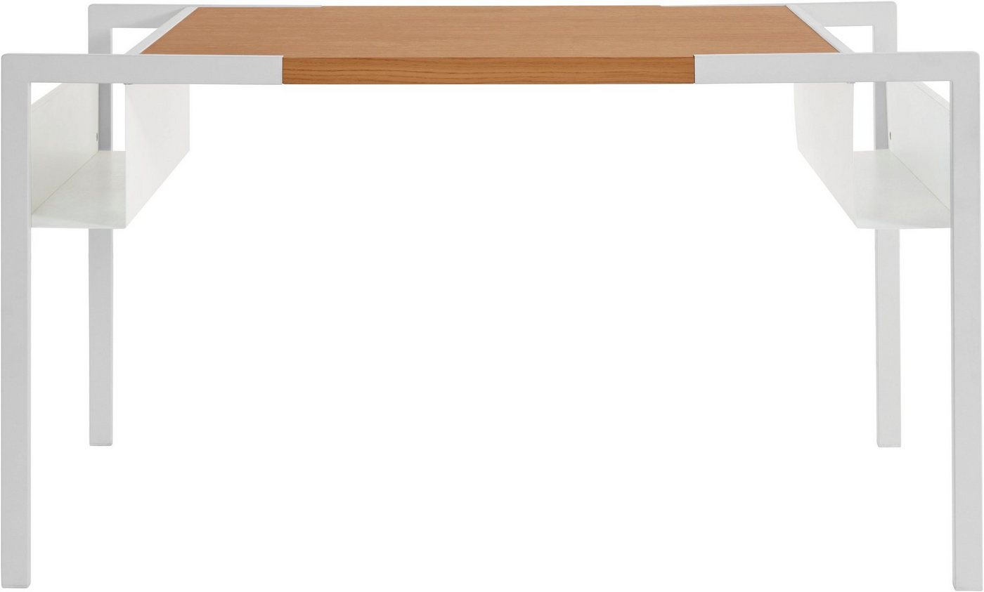 andas Schreibtisch »Pauli«, aus MDF, Eichenfurnier & Metallfüße, Breite 138 cm-kaufen