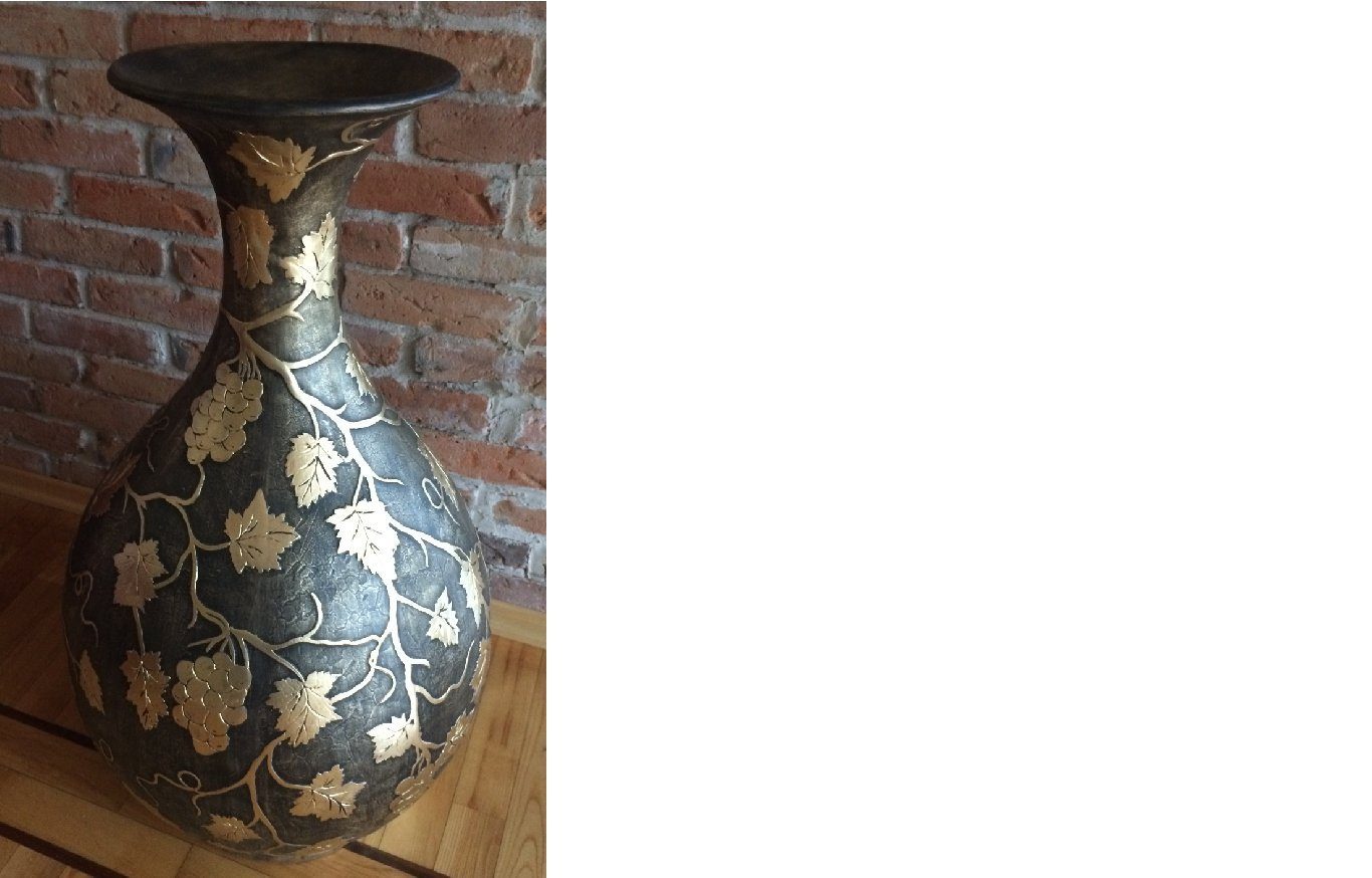 Figur XXL Kelch Dekoration Tisch Deko 92cm Stil Antik Vase Skulptur JVmoebel Vasen Rom