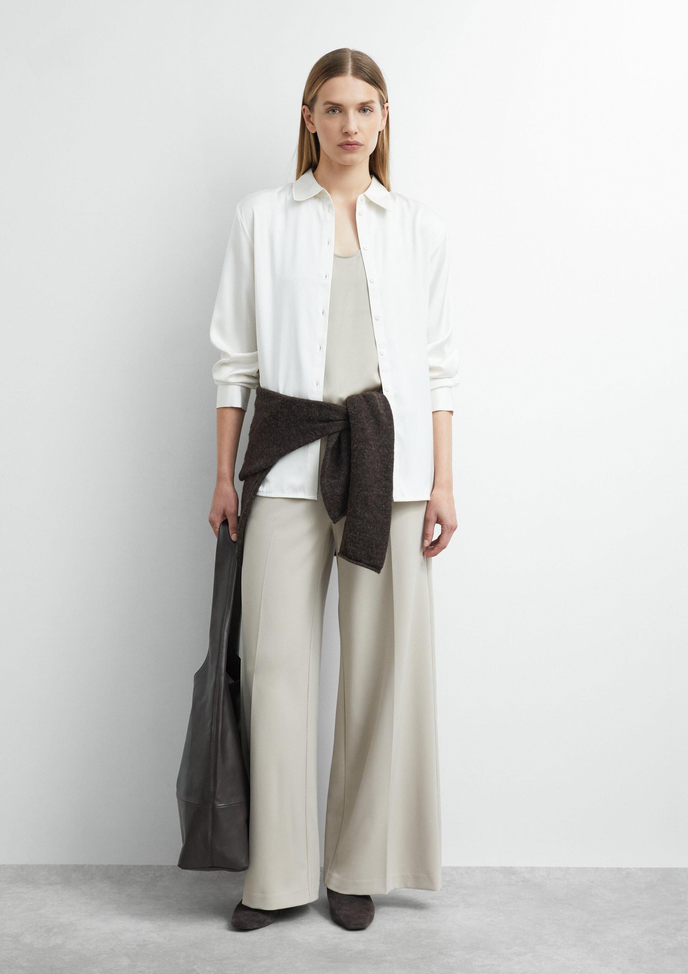 comma Chinos Hose Fließende Wide-Leg-Hose – Bild 5 von 5