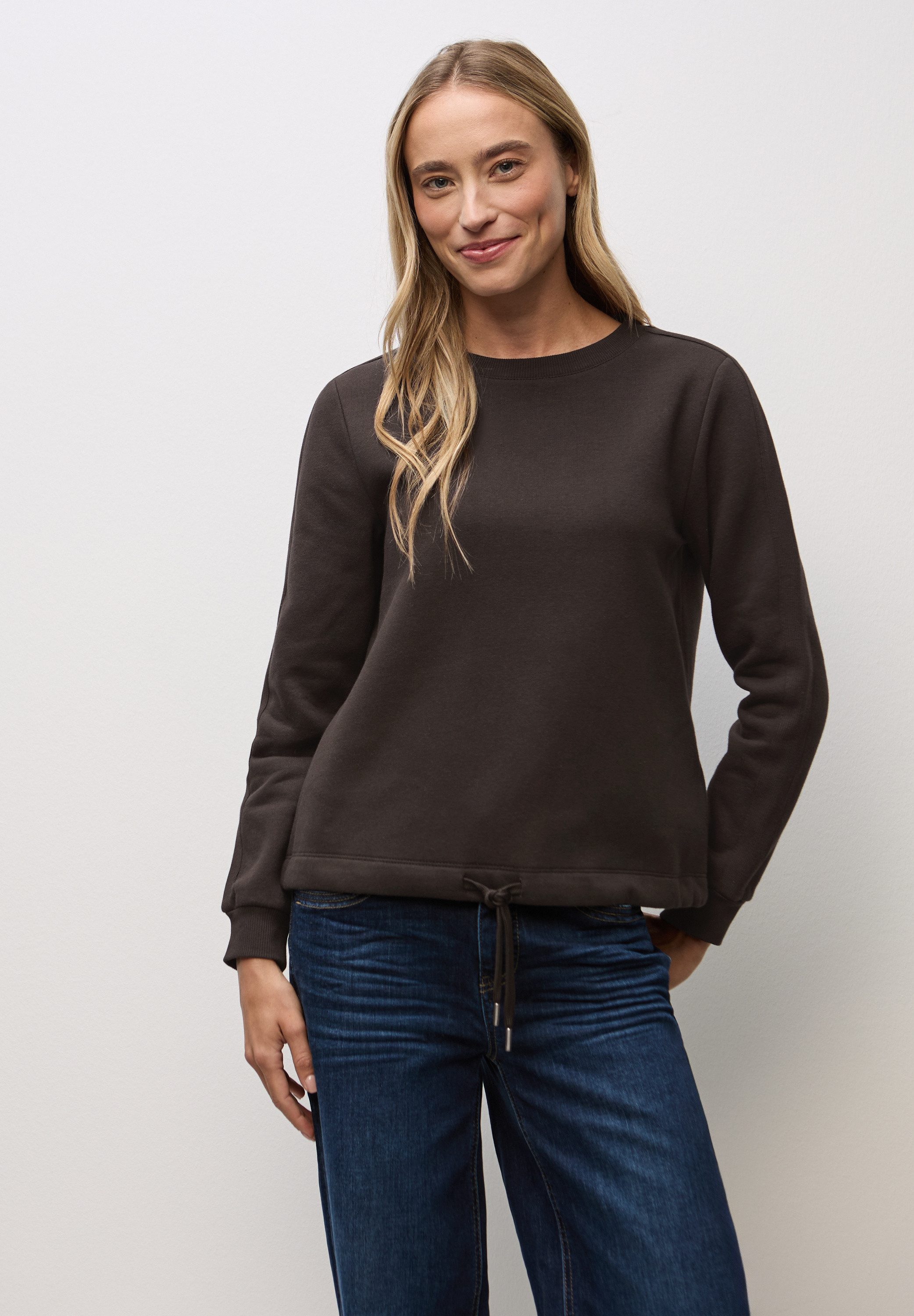 STREET ONE Sweatshirt mit Tunnelzug am günstig online kaufen