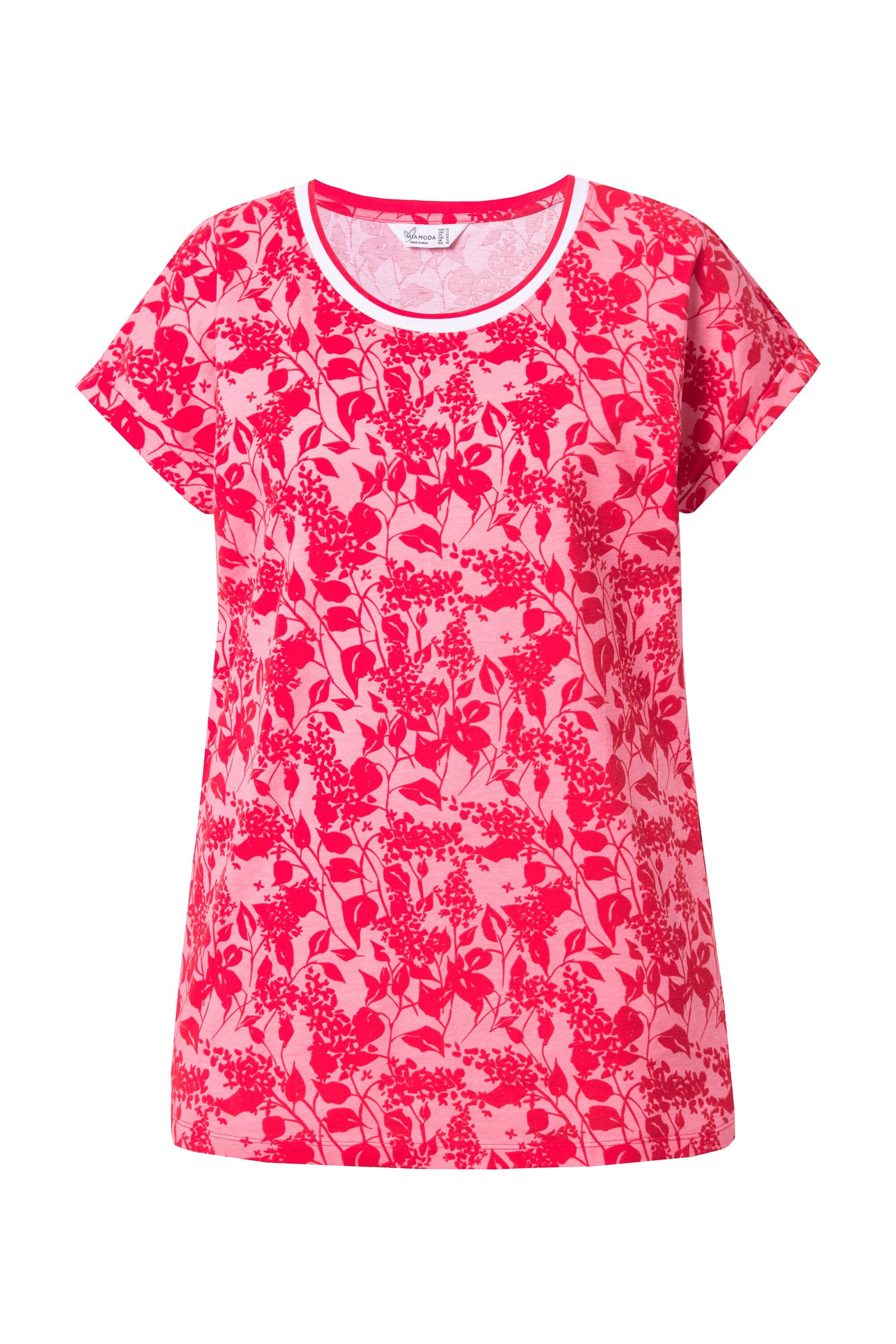 MIAMODA T-Shirt T-Shirt oversized Blümchen Halbarm günstig online kaufen