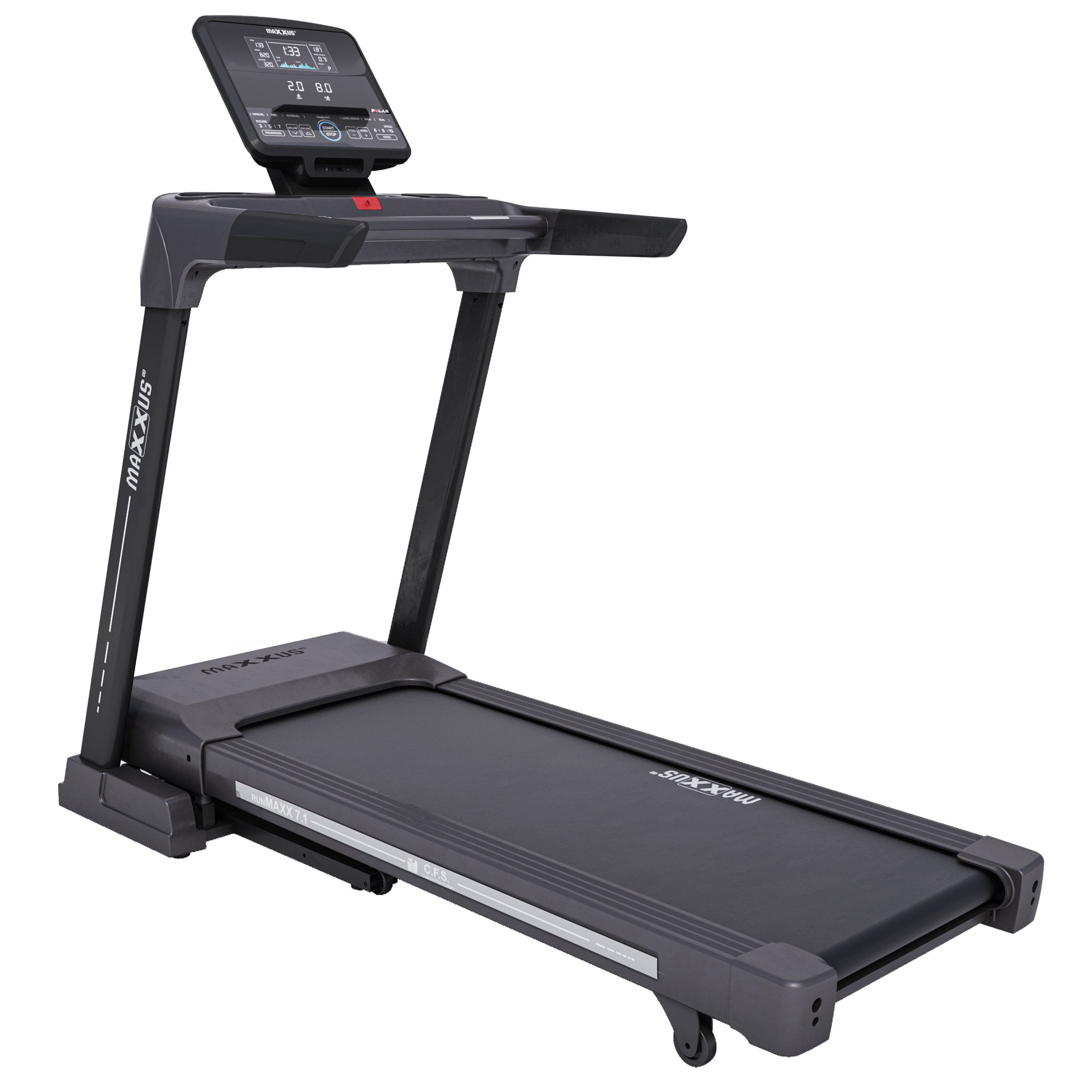 Laufband RunMaxx 7.1 - 18 km/h,12 Programme,15 Steigung, Heimtrainer, Treadmill
