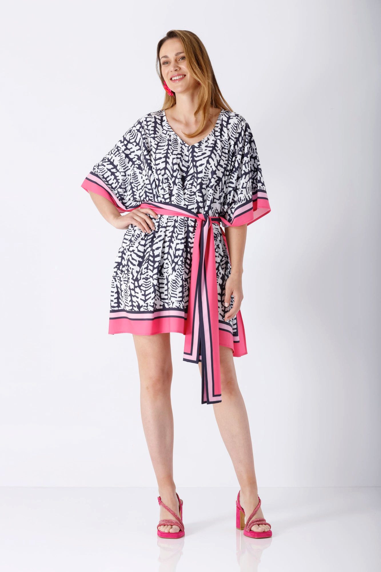 Hajo Tunika Damen La vie en rose Tunika PES/EL WEB Silk touch