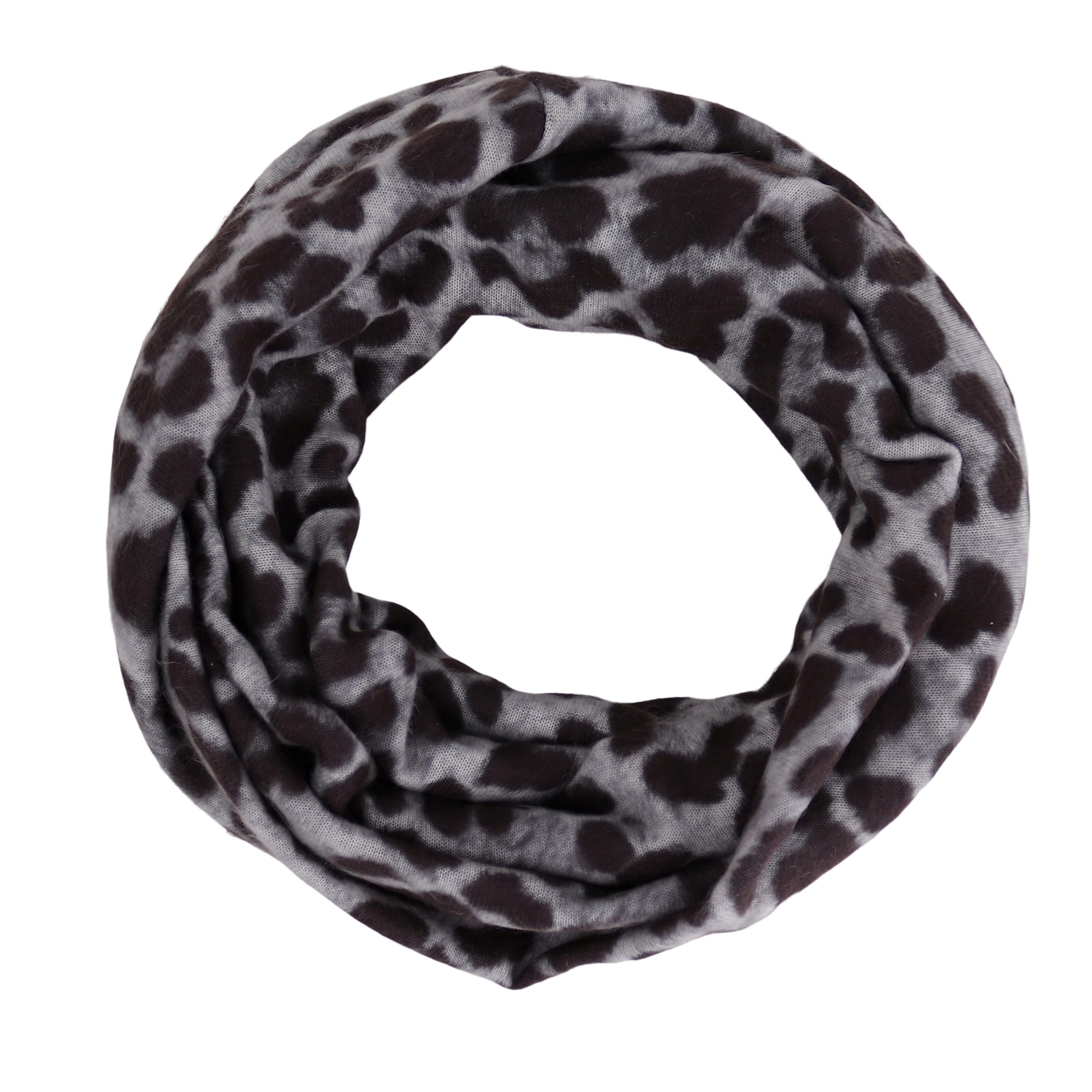 MIRROSI Loop Weich und Warm Loopschal Leo Muster, (ca. 66x23cm Zweimal um d günstig online kaufen