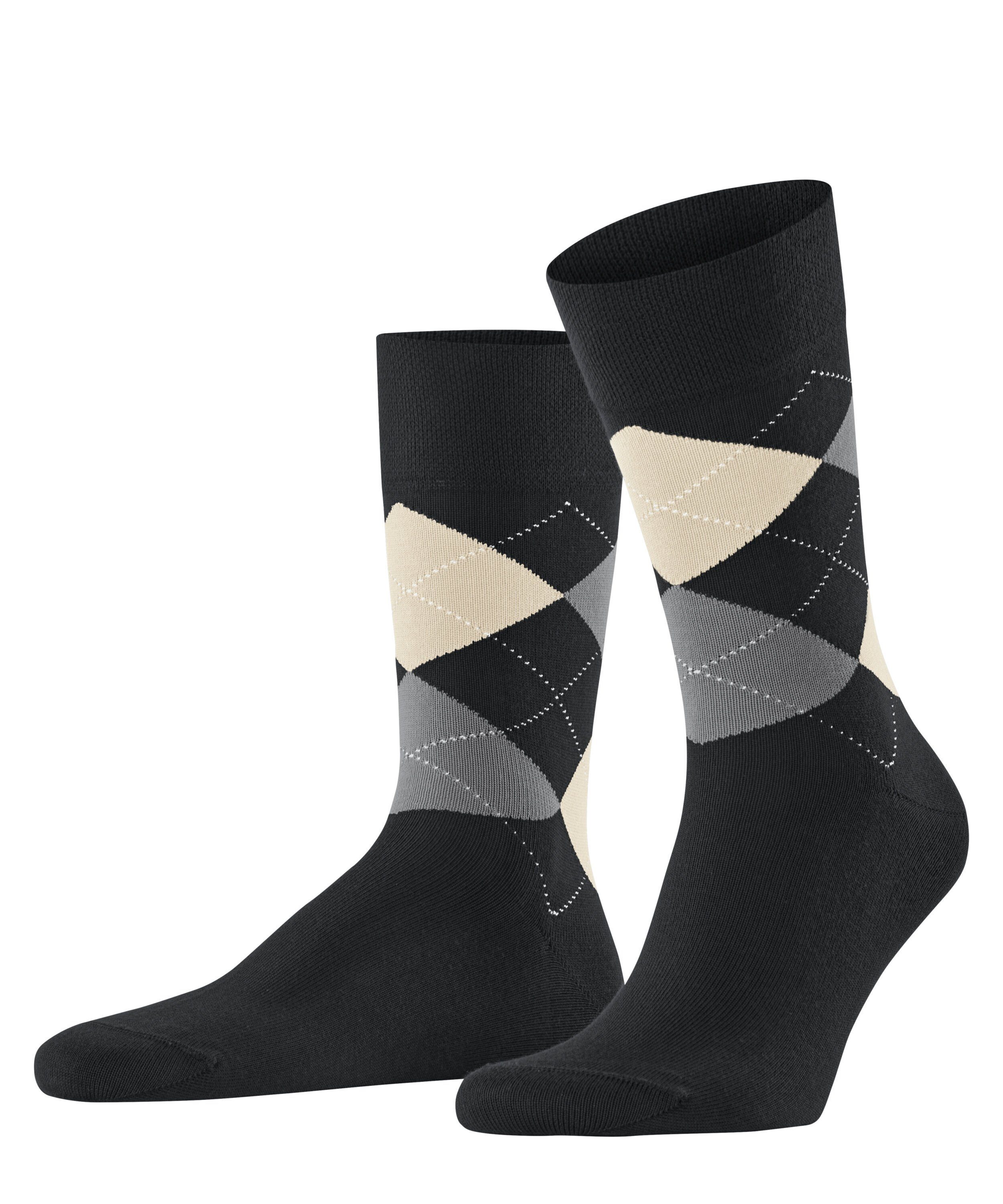 FALKE Socken Sensitive Argyle (1-Paar) black (3000)