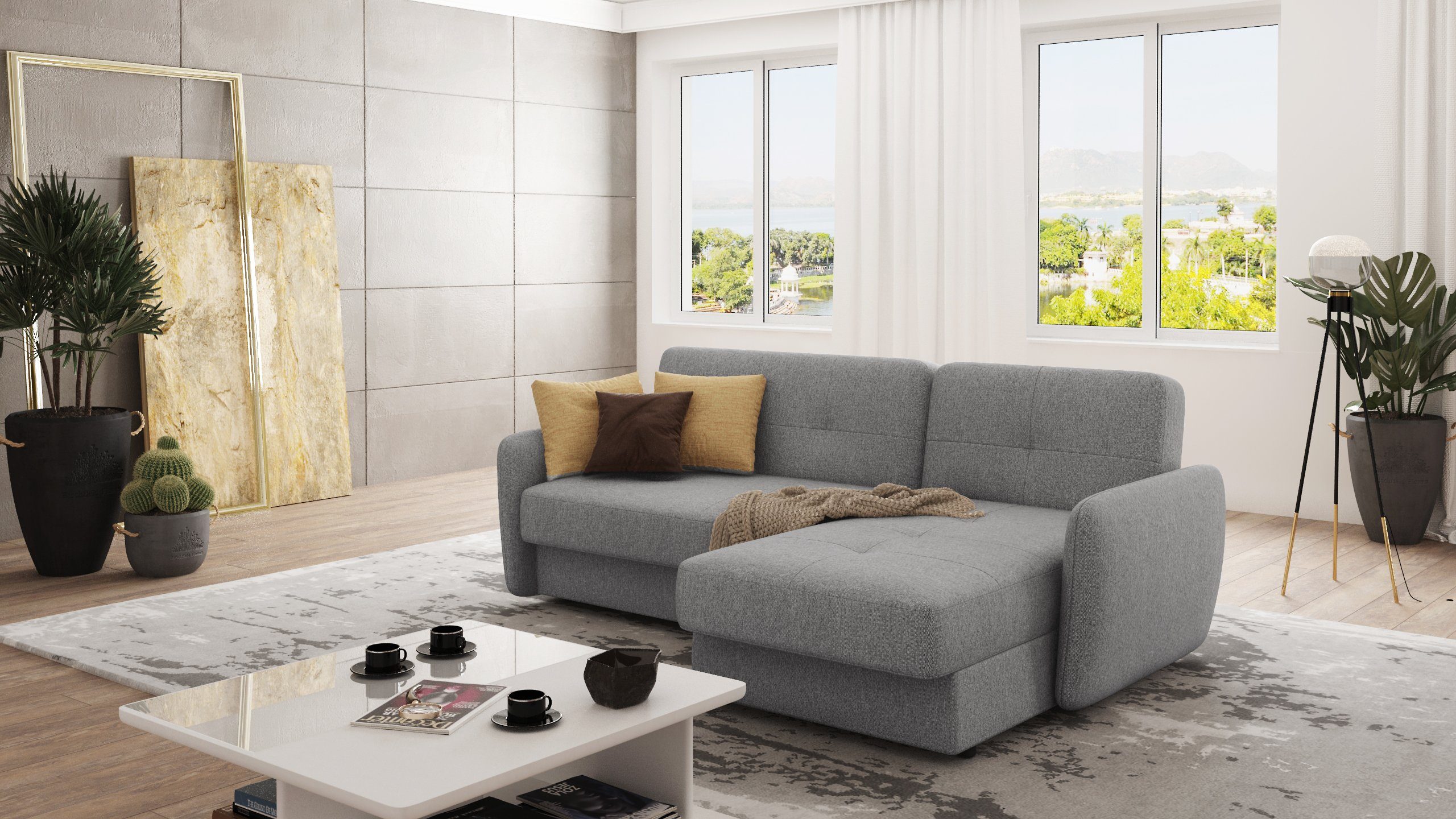 S-Style Möbel Ecksofa Molly mit Ottomane günstig online kaufen