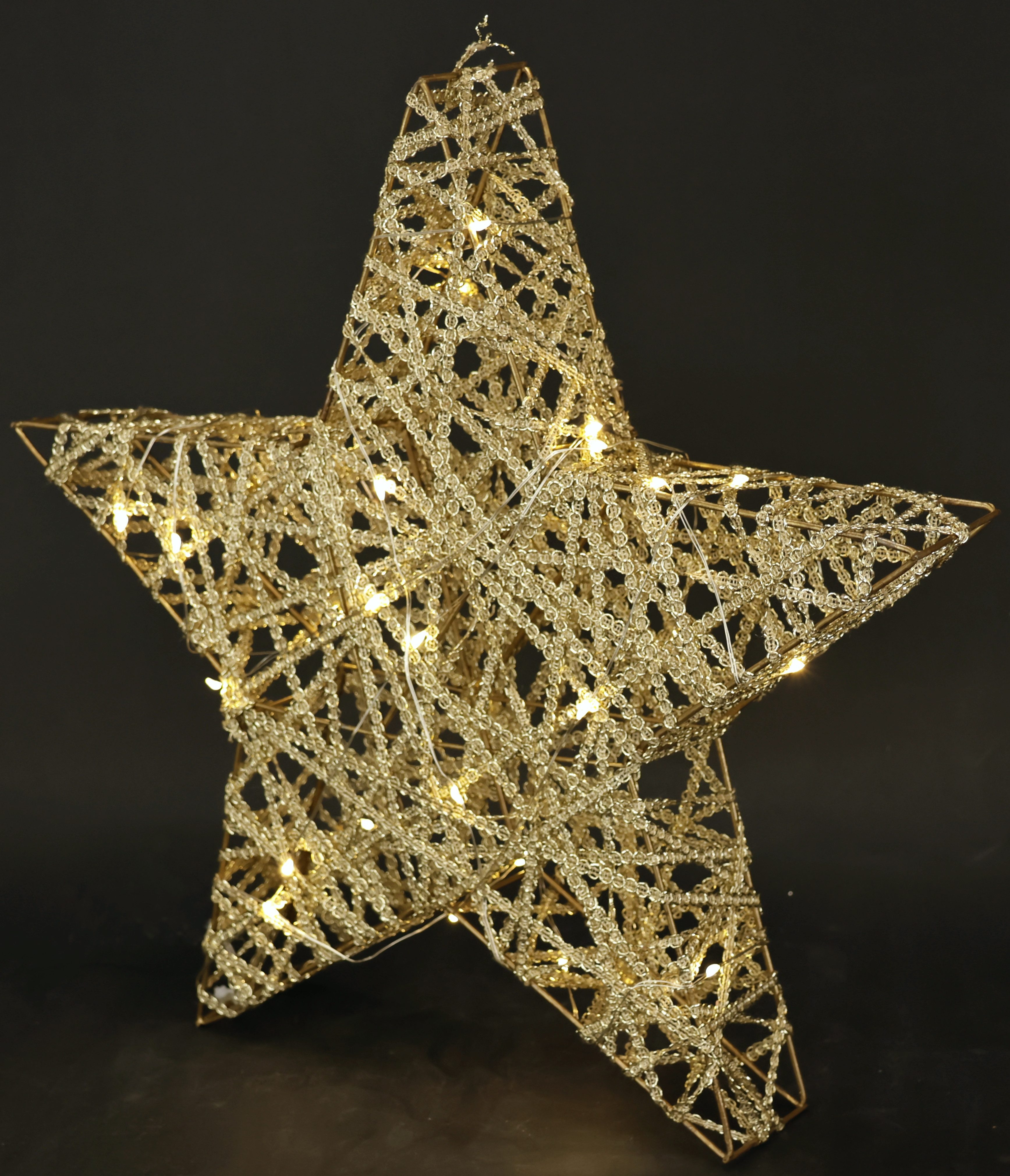 I.GE.A. Dekostern LED Stern mit Timer 33 cm, 1 St., Deko Warmweiß Leuchtste günstig online kaufen