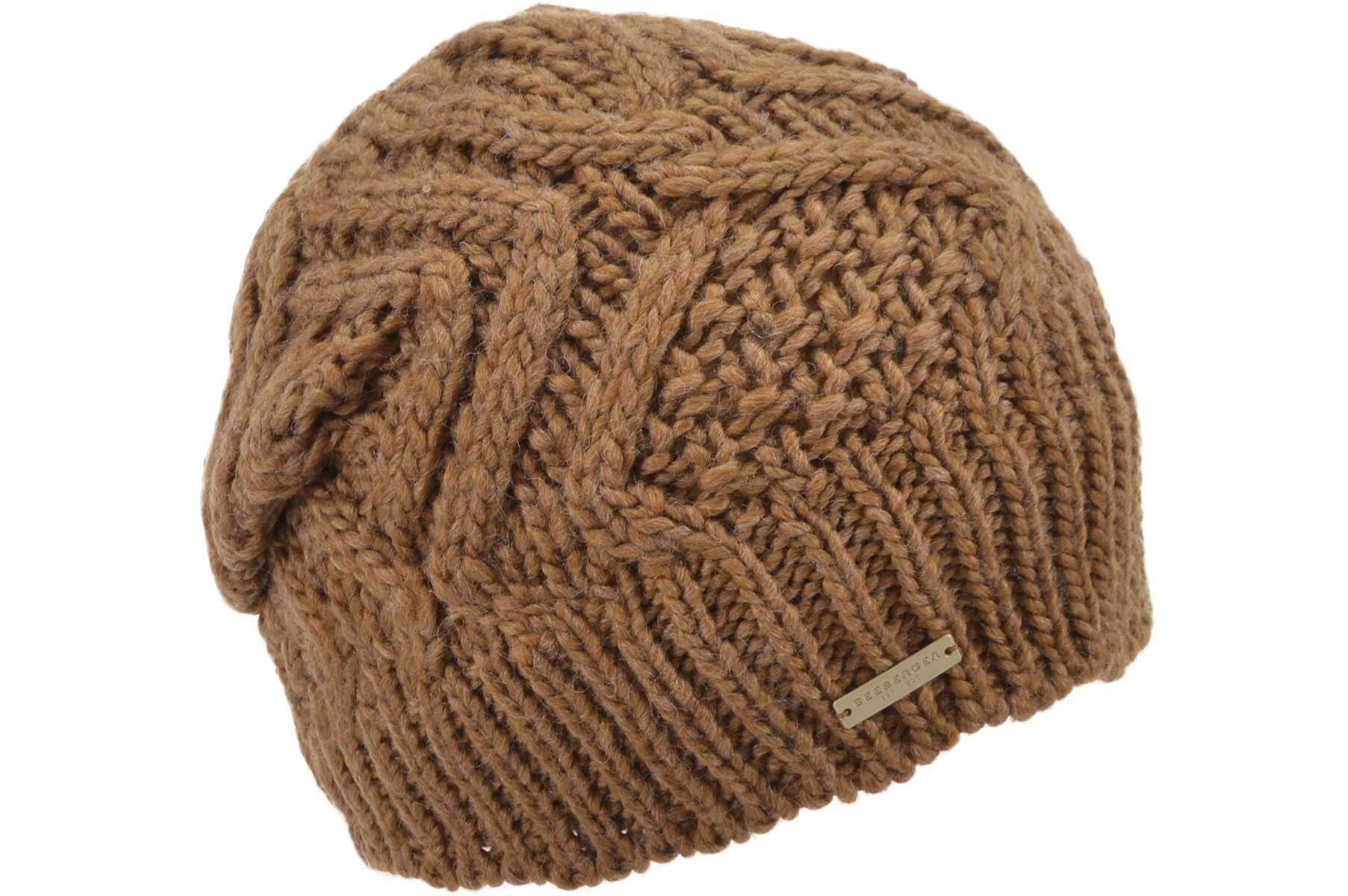 Zopfmuster muskat 19175-0 Headsock Strick mit Seeberger Strickmütze