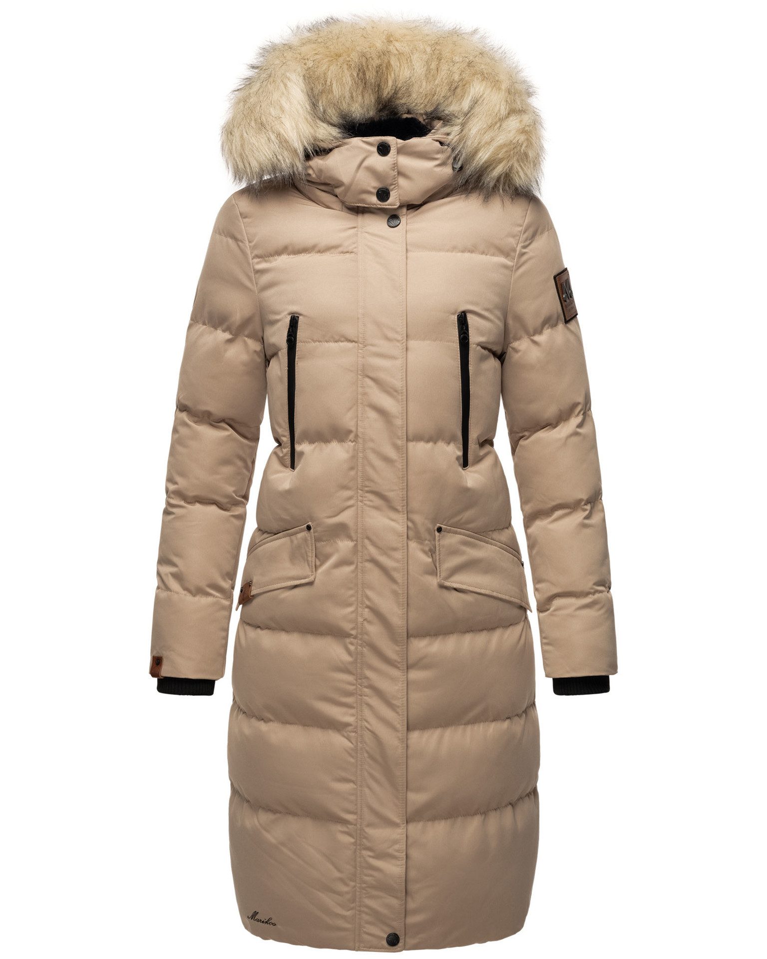 Marikoo Schneejacke langer Parka mit abnehmbarer günstig online kaufen