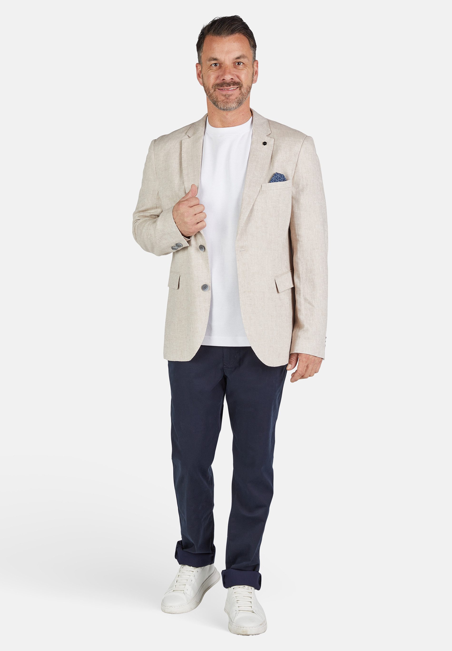 Calamar Sakko Sakko Leinen Herringbone