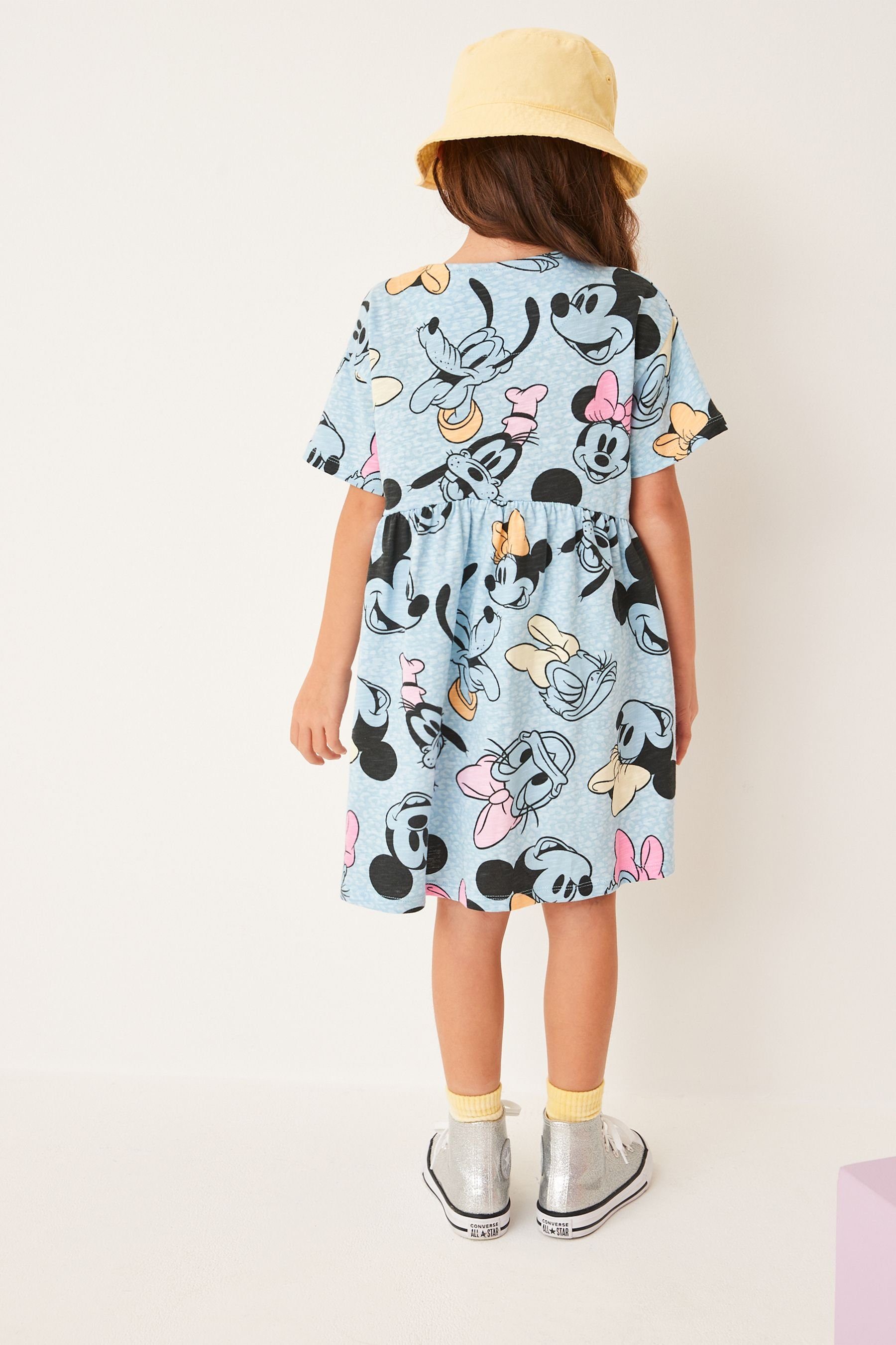 Next Jerseykleid Kurzärmliges Jersey-Kleid Mouse Mickey Animal Friends & Blue Print (1-tlg) Disney