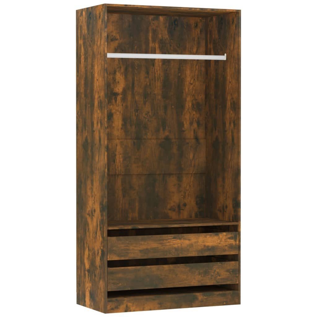 vidaXL Kleiderschrank Kleiderschrank Räuchereiche cm 100x50x200 Holzwerkstoff (1-St)