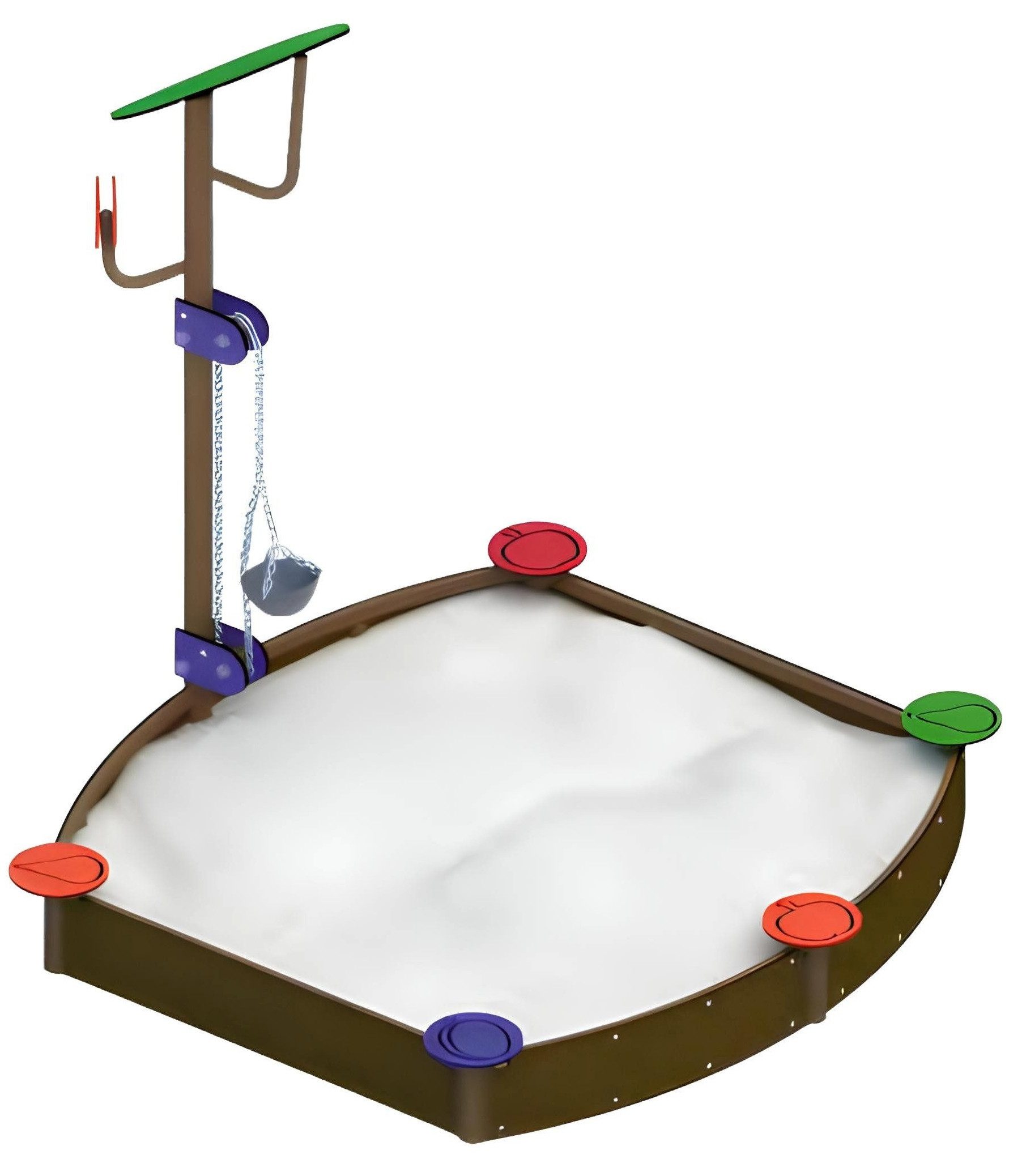 Xlmoebel Sandkasten Kreativer Buddelplatz aus robustem Holz für stundenlangen Spielspaß, (Sandkasten, Sandkasten), Hergestellt in Europa