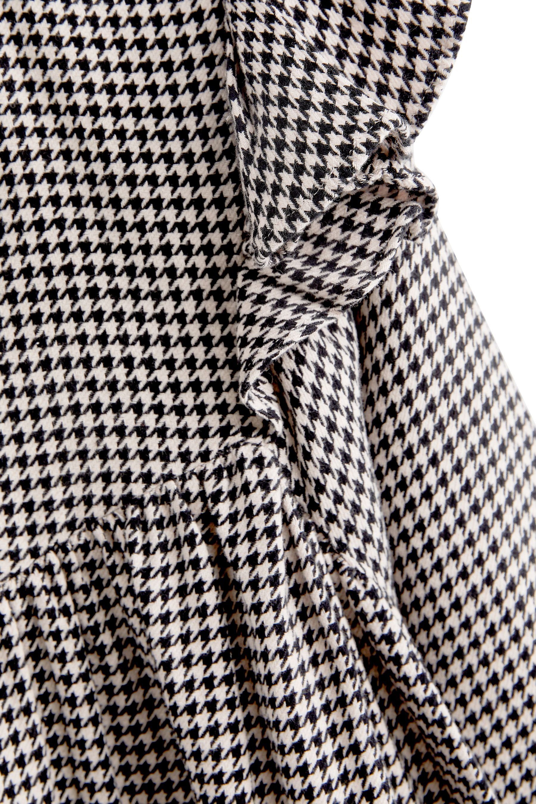 Black/White Karokleid mit Next Kariertes Kleid (1-tlg) Rüschen