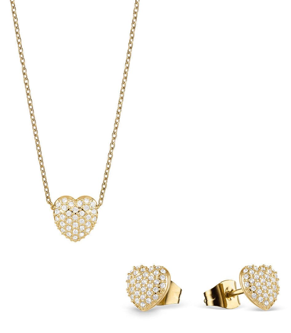 Bering Schmuckset Schmuck-Set aus Edelstahl - Herz - BERING Modell: 468-768-Gold