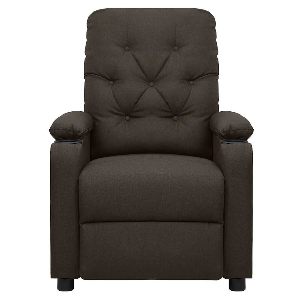 vidaXL Sessel Aufstehsessel Dunkelbraun Stoff (1-St) günstig online kaufen