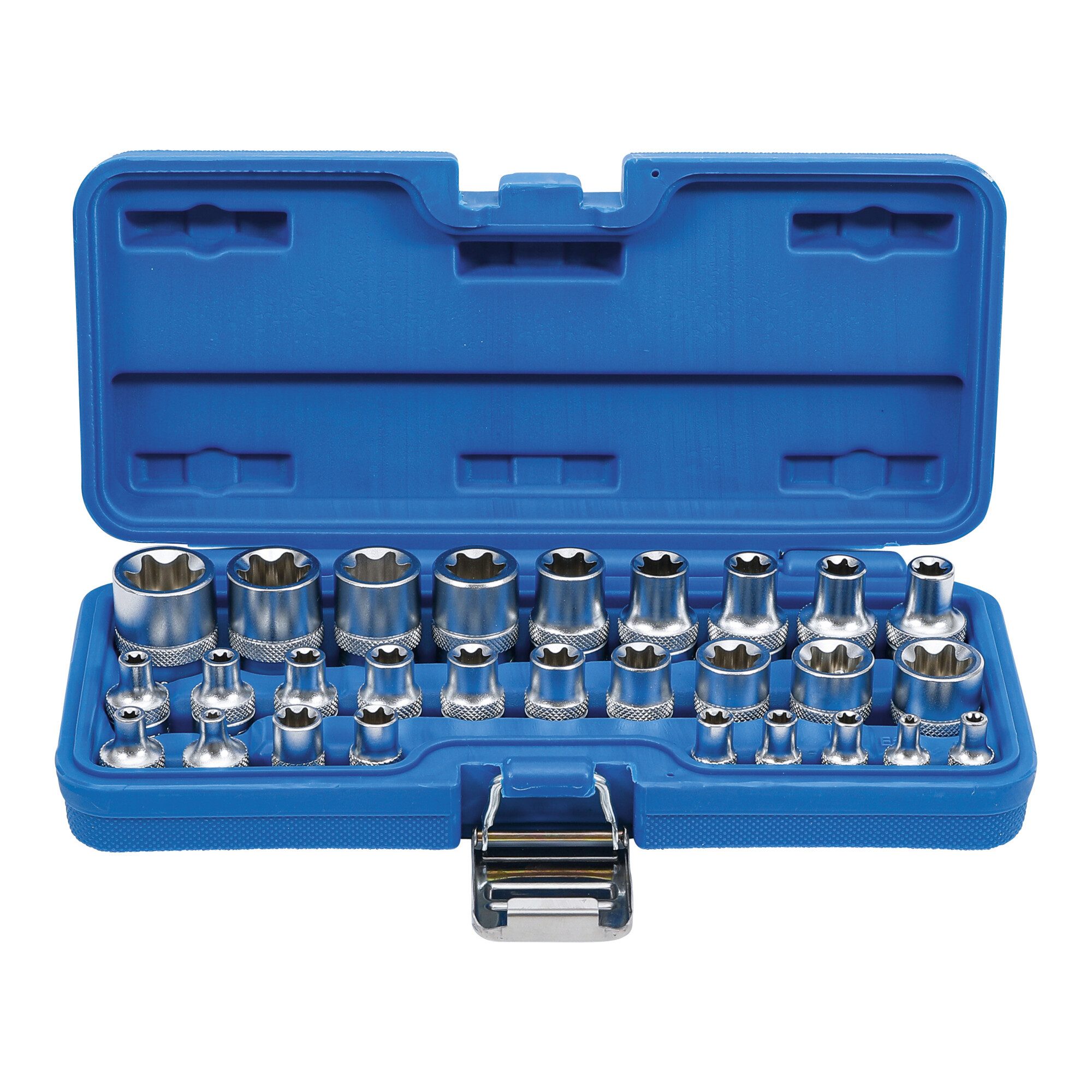 BGS technic Stecknuss BGS Steckschlüssel-Einsatz-Satz E-Profil Antrieb Innenvierkant 6,3 mm