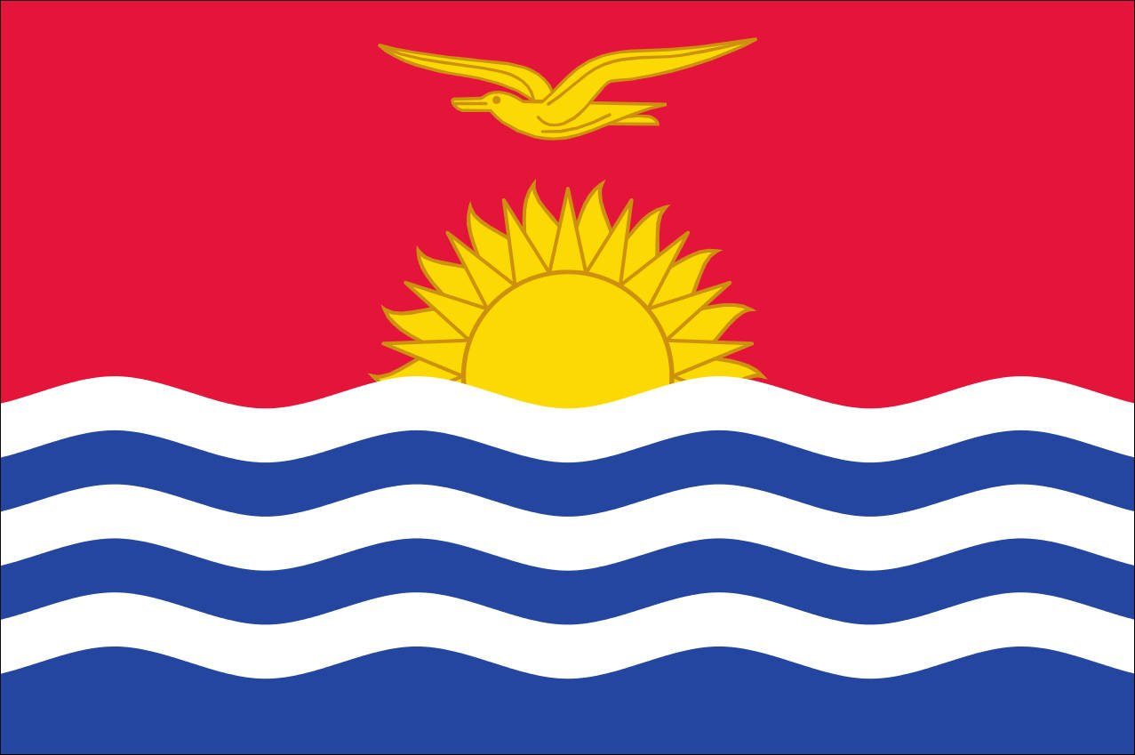 Querformat 110 Flagge g/m² Flagge Kiribati flaggenmeer