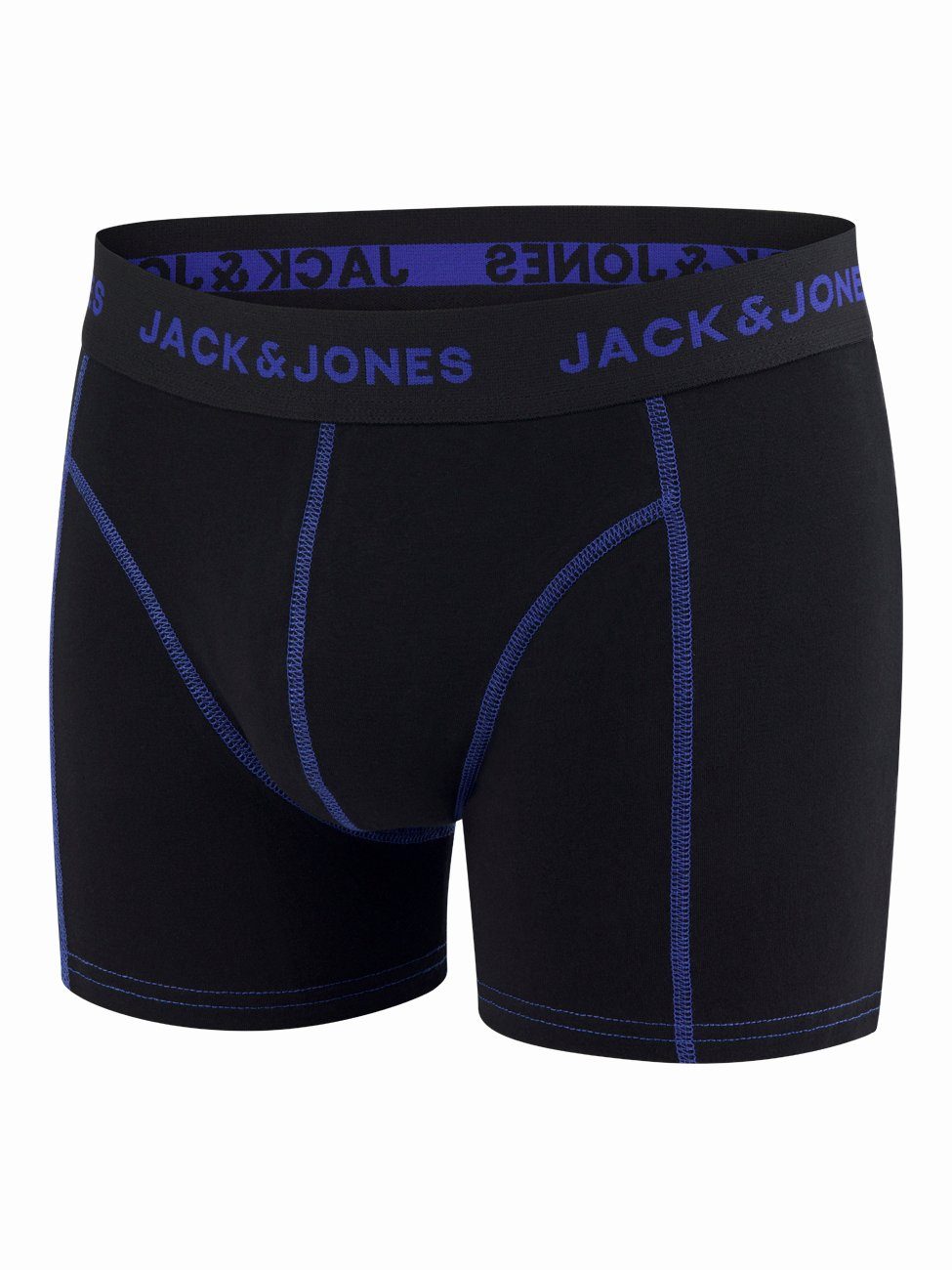 Jack & Jones Boxershorts Pack 6er Retroshorts Unterhosen Herren Stretch Pack Basic (Vorteilspack, 7 Trunks 6-St) mit