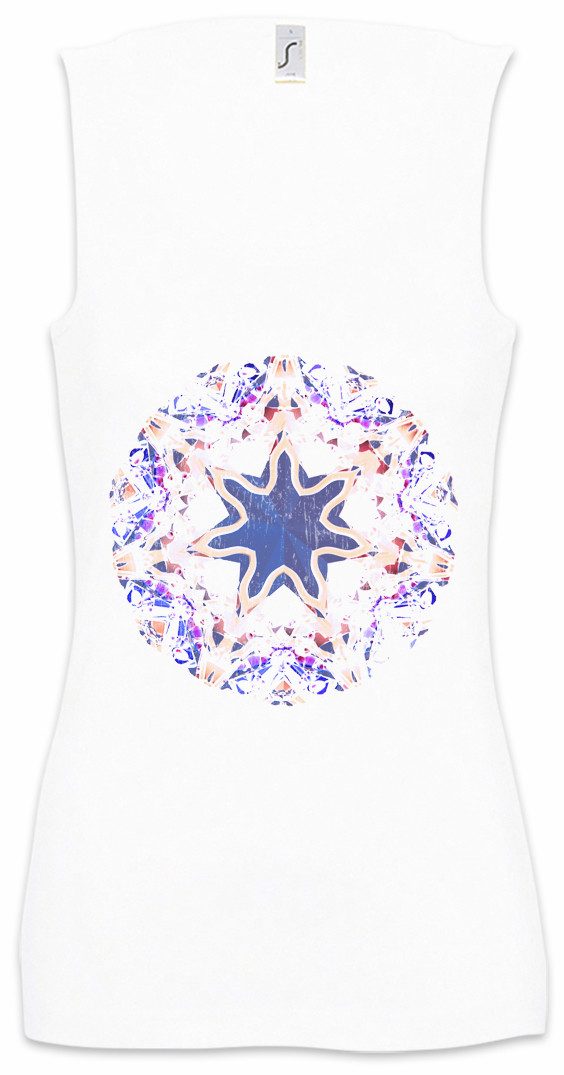 Tanktop Kaleidoscope III Ärmelloses Damen T-Shirt Crystal Kaleidoskop