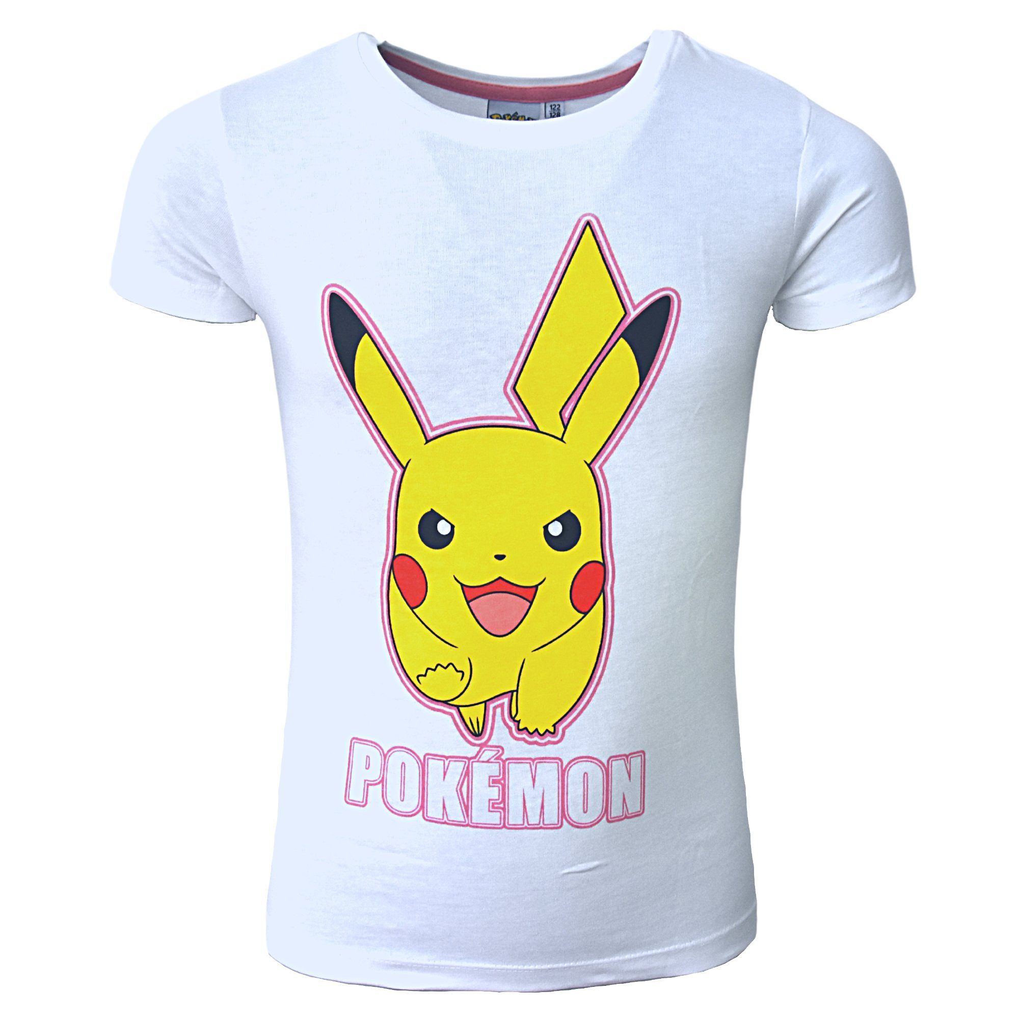 POKÉMON T-Shirt Pikachu Mädchen Gr. Kurzarmshirt 110-152 cm