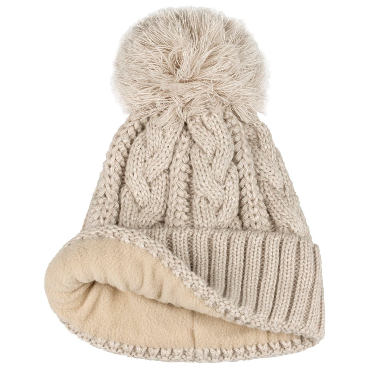 McBurn Bommelmütze (1-St) Damenmütze mit Umschlag, Made in Italy günstig online kaufen