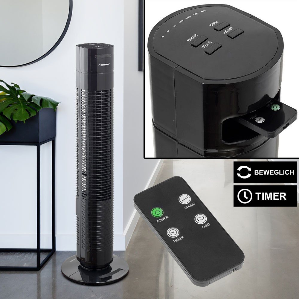bestron Deckenventilator, Turm Stand Ventilator Fernbedienung günstig online kaufen