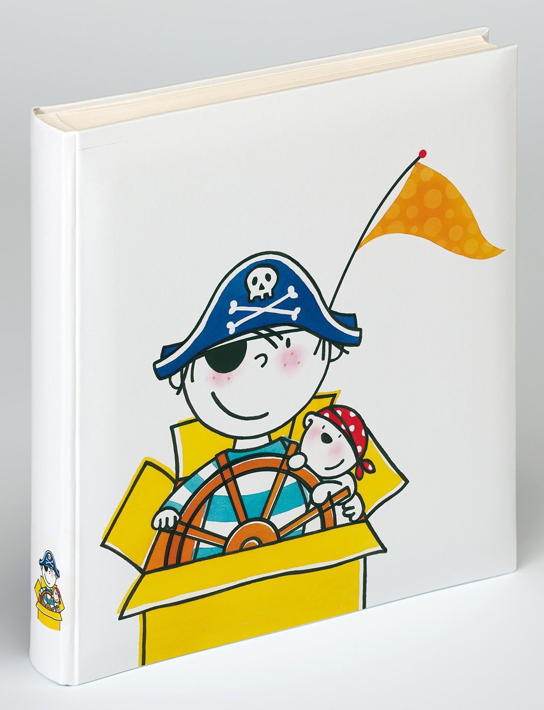Walther Design Fotoalbum Kinderalben Fee & Pirat, buchgebundenes Kinderalbum, laminierter Kunstdruckeinband