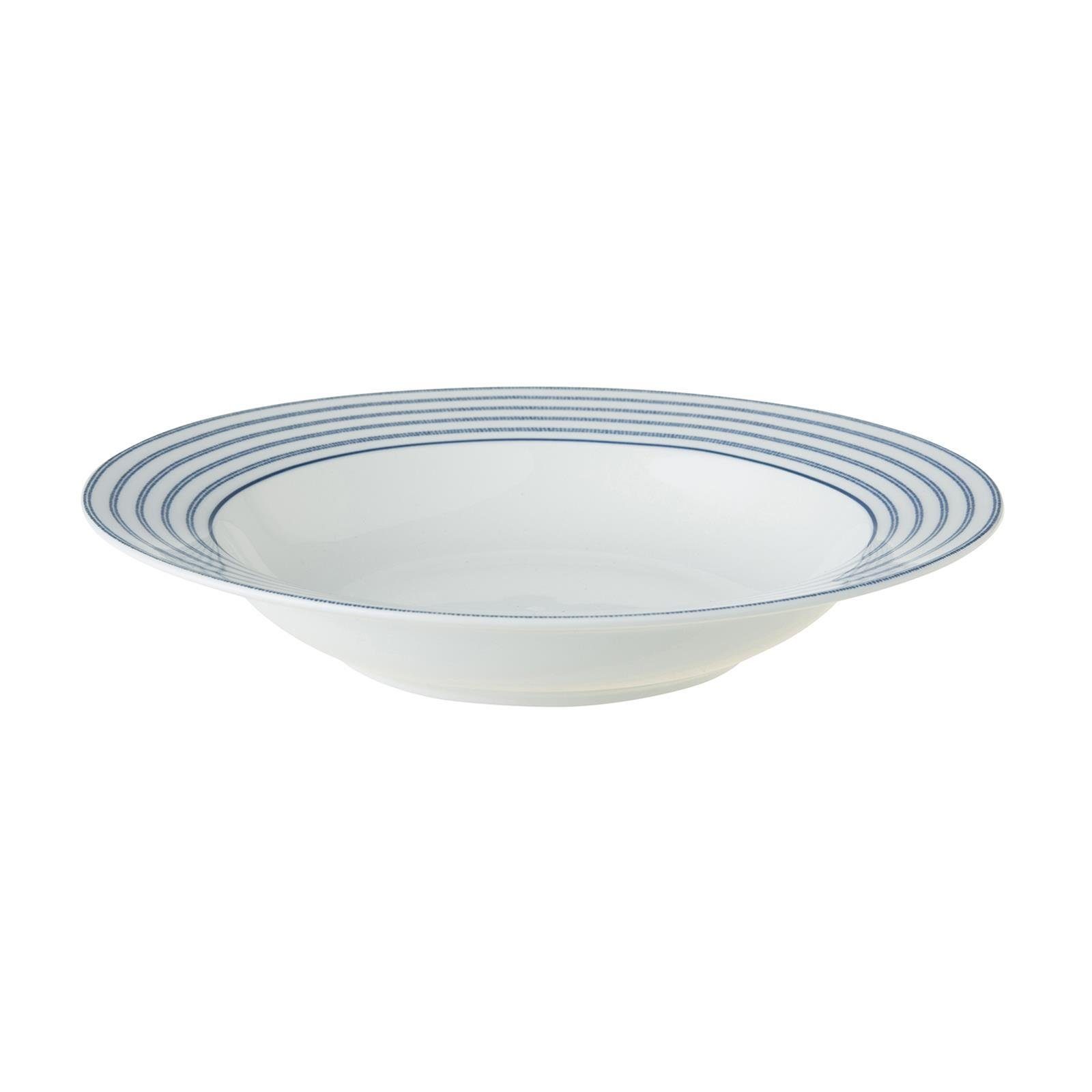 LAURA ASHLEY Suppenteller Tiefer Teller Blueprint Candy Stripe (22cm)