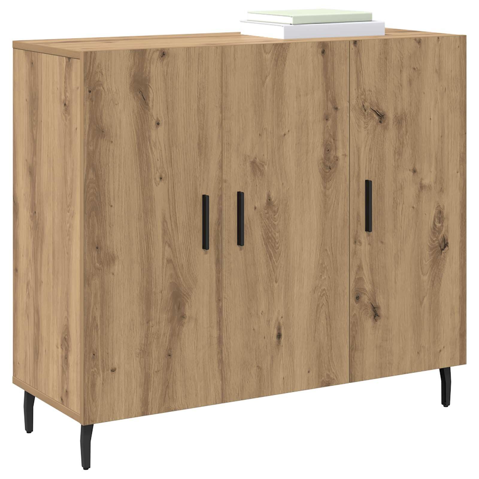vidaXL Sideboard Sideboard Artisan-Eiche 90 x 34 x 80 cm Holzwerkstoff (1 St) – Bild 3 von 5