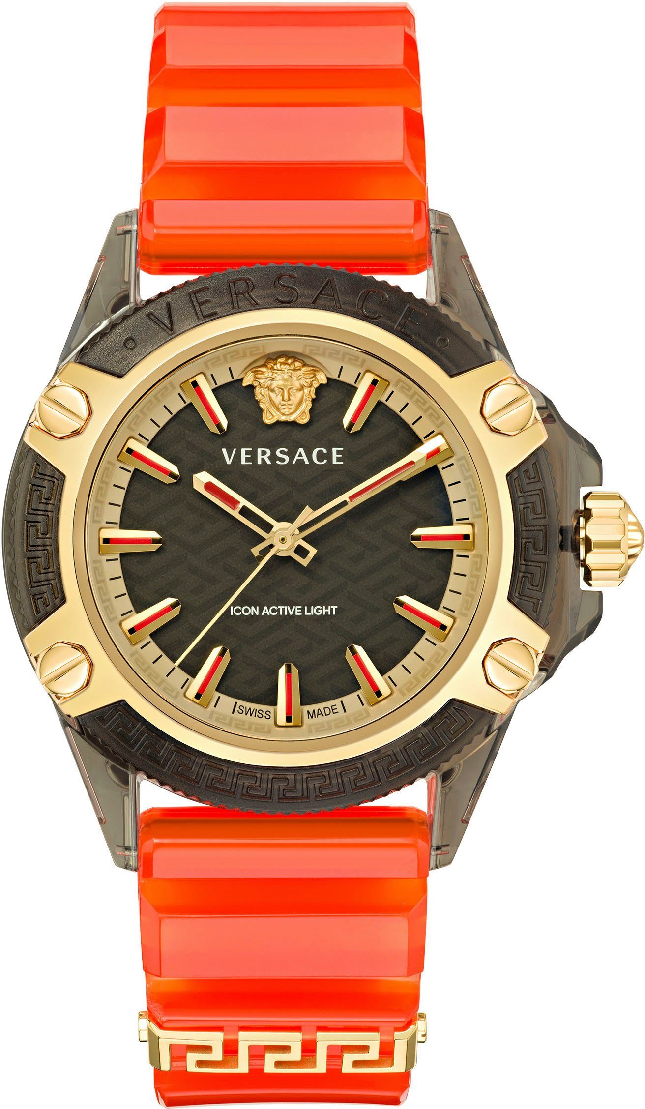 Gutes Angebot Versace Quarzuhr ICON ACTIVE, orange VE6E00223