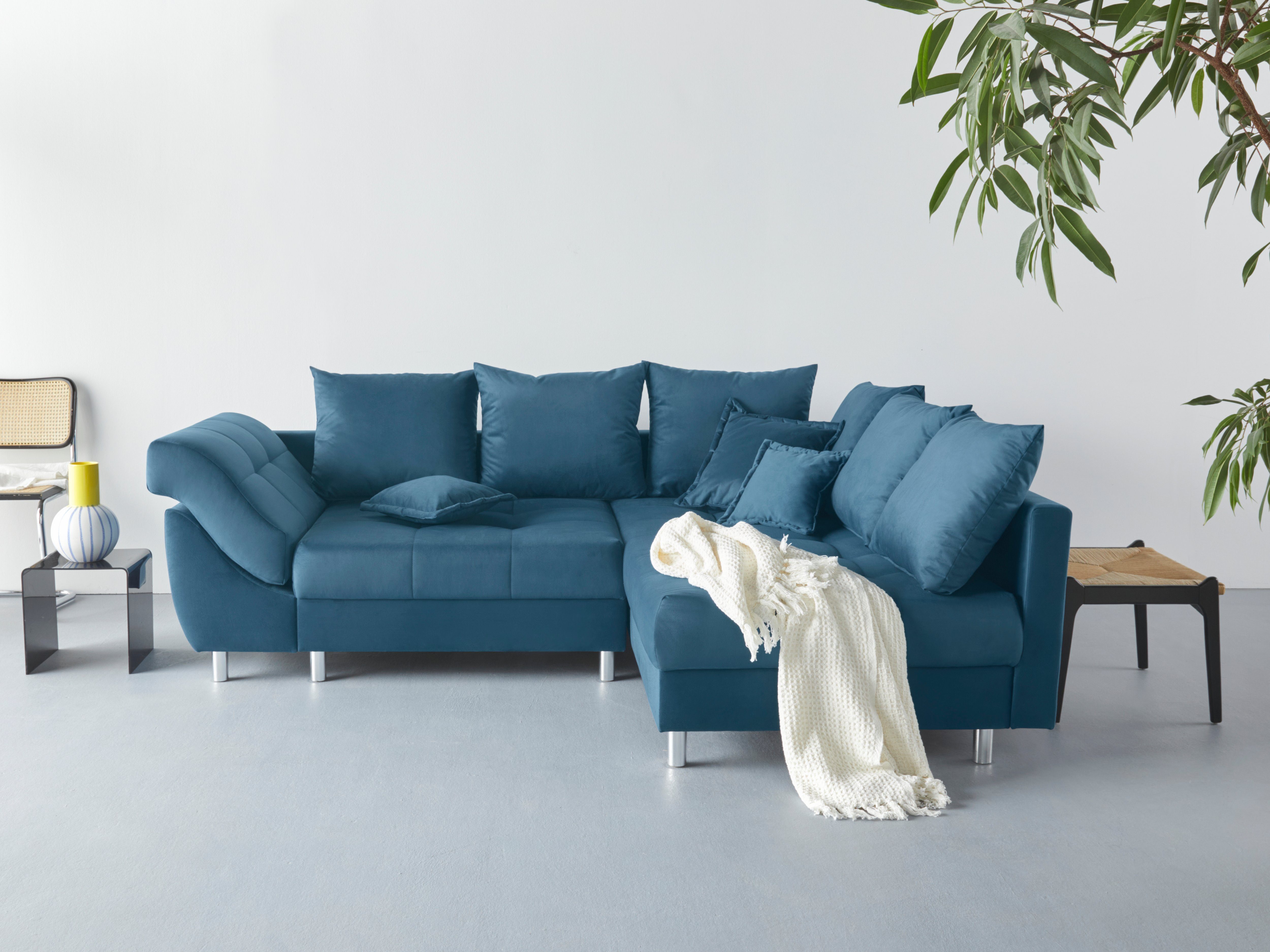 COLLECTION AB Ecksofa Joseli, inklusive Federkern, Recamiere links oder rechts montierbar | Ecksofas