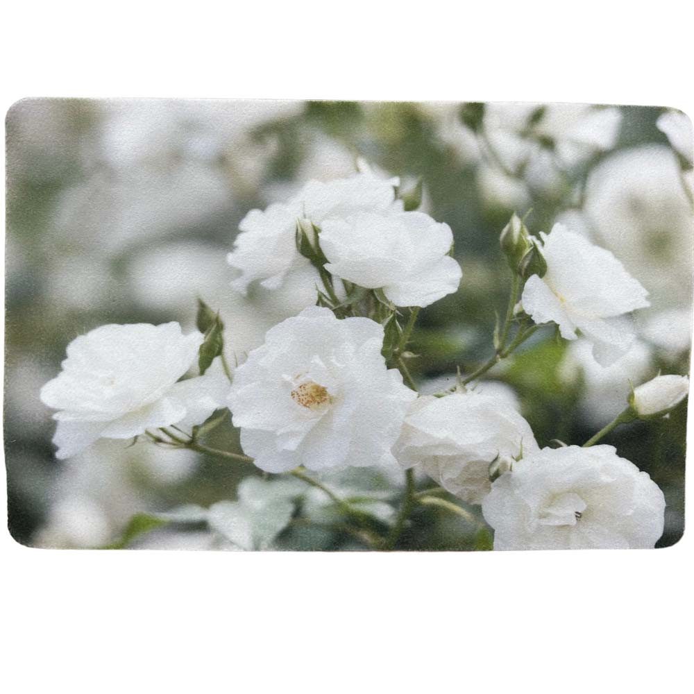 Traumduft-Manufaktur Platzset white Roses, (1-St), Platzdeckchen Deko-Set Unterlage waschbar