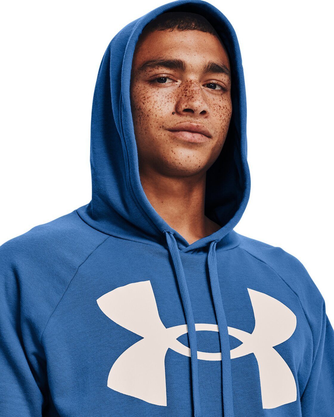 FLEECE Armour® VICTORY HD Under BLUE Kapuzenpullover UA LOGO 474 RIVAL BIG