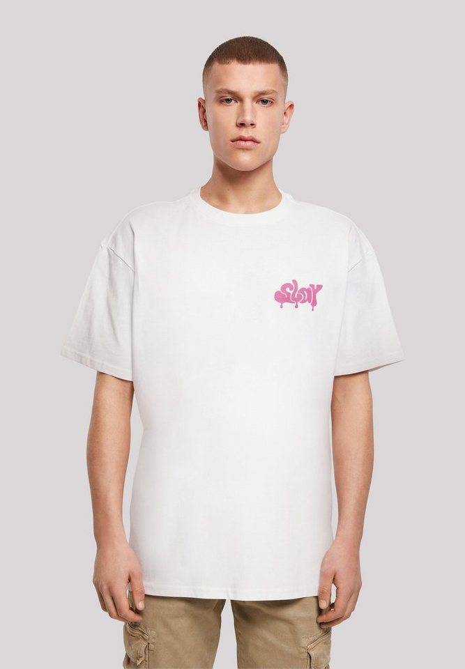 Pink SLAY Print T-Shirt Jugenwort F4NT4STIC