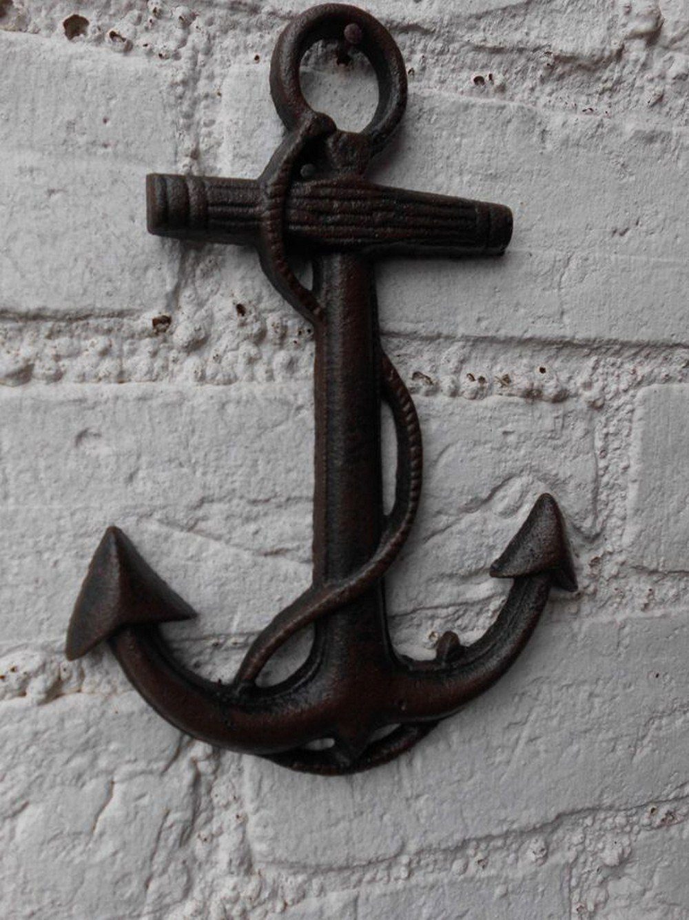 Deko-Impression Wanddekoobjekt Anker maritime Wand-Deko Gusseisen braun Mee günstig online kaufen