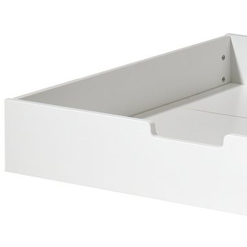 Lomadox Spielbett, weiß lackiert - 214/158,5/105cm