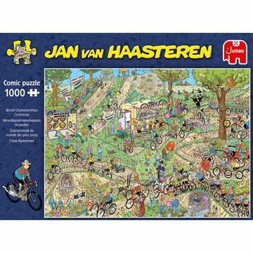 Jumbo Spiele Puzzle Jan van Haasteren - WM Cyclocross 1000 Teile, 1000 Puzzleteile