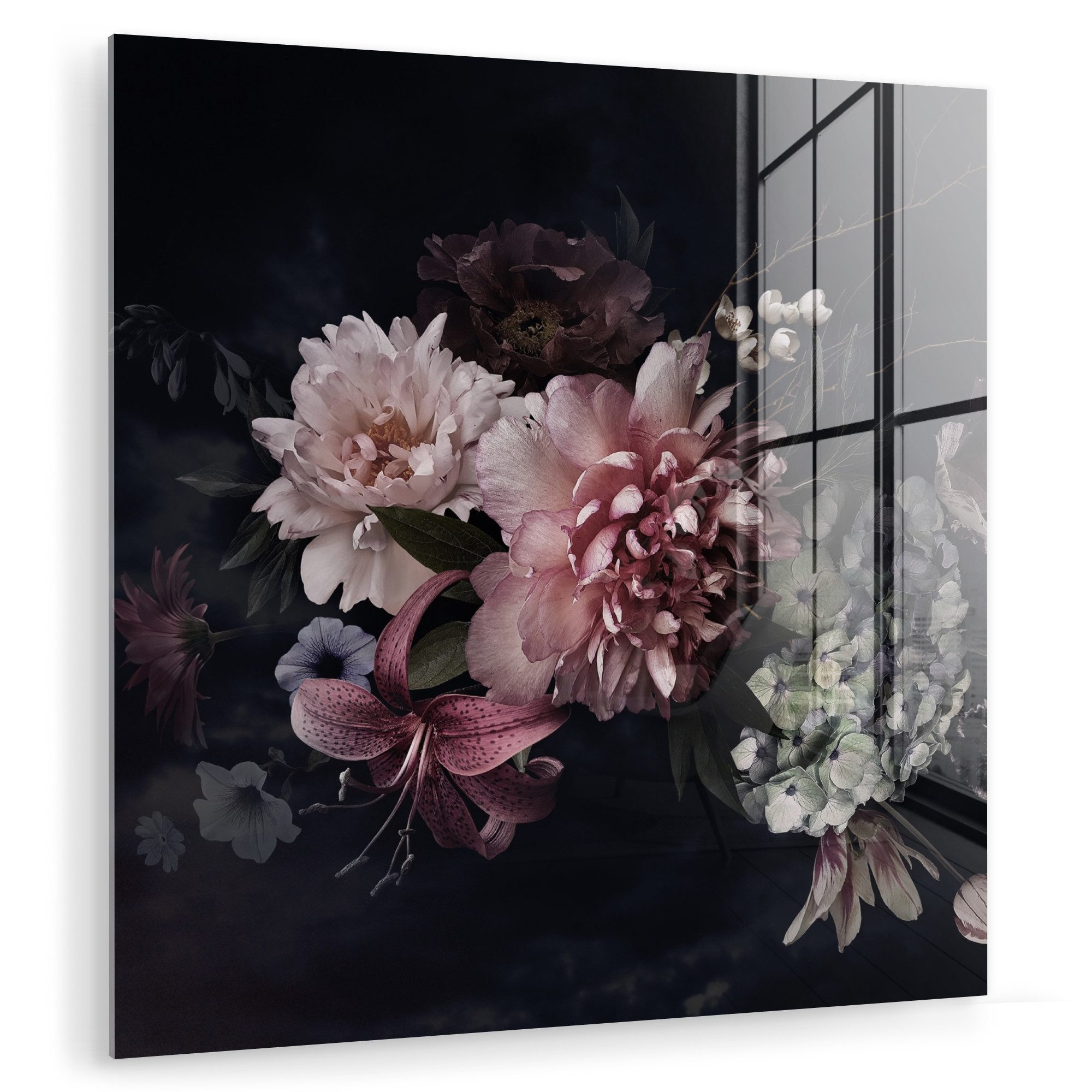 MuchoWow Acrylglasbild Blumen - Vintage - günstig online kaufen