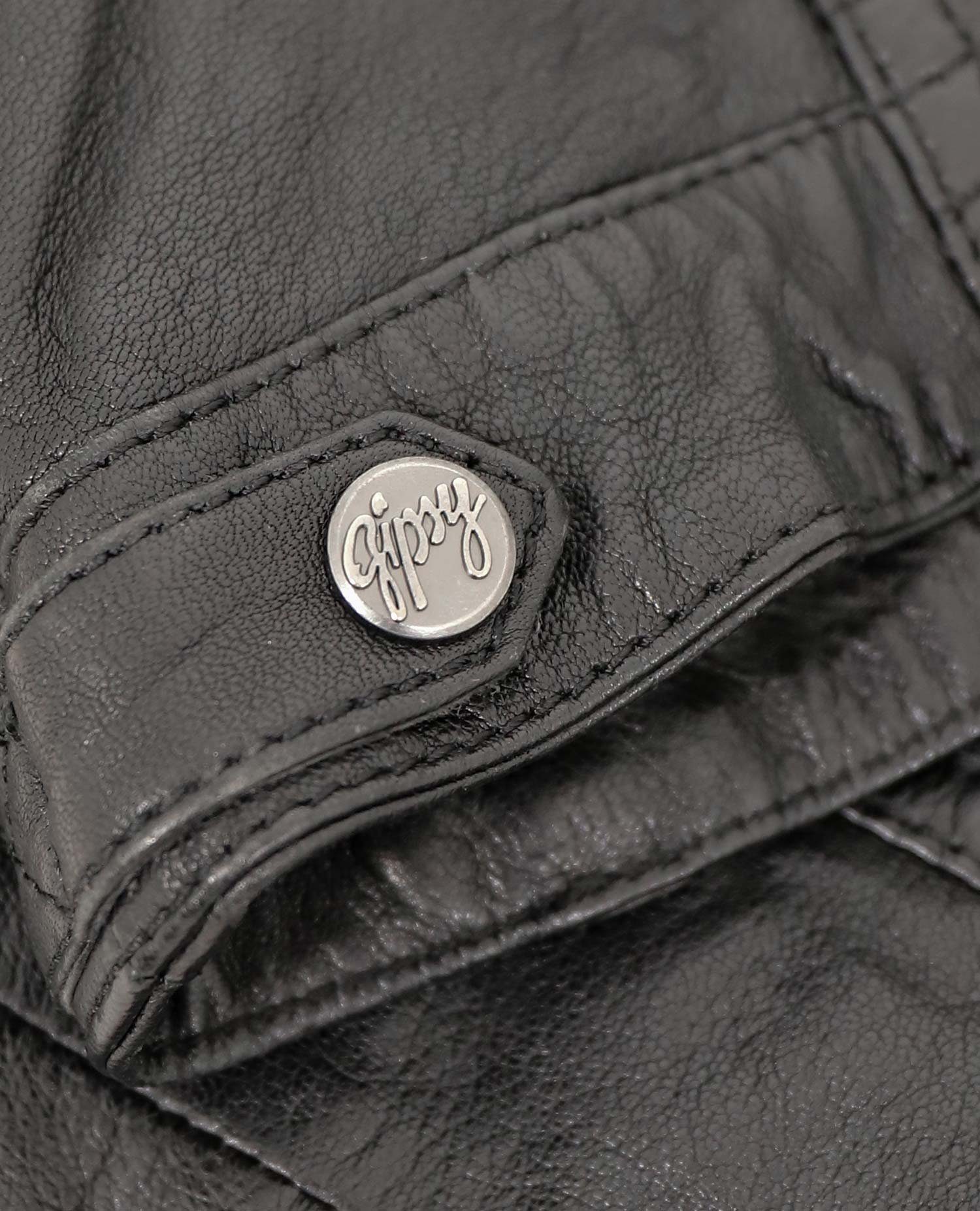 Gipsy by Mauritius Lederjacke Cacey LEGV Gipsy - Damen Lederjacke Bikerjacke Lammnappa Kapuze schwarz